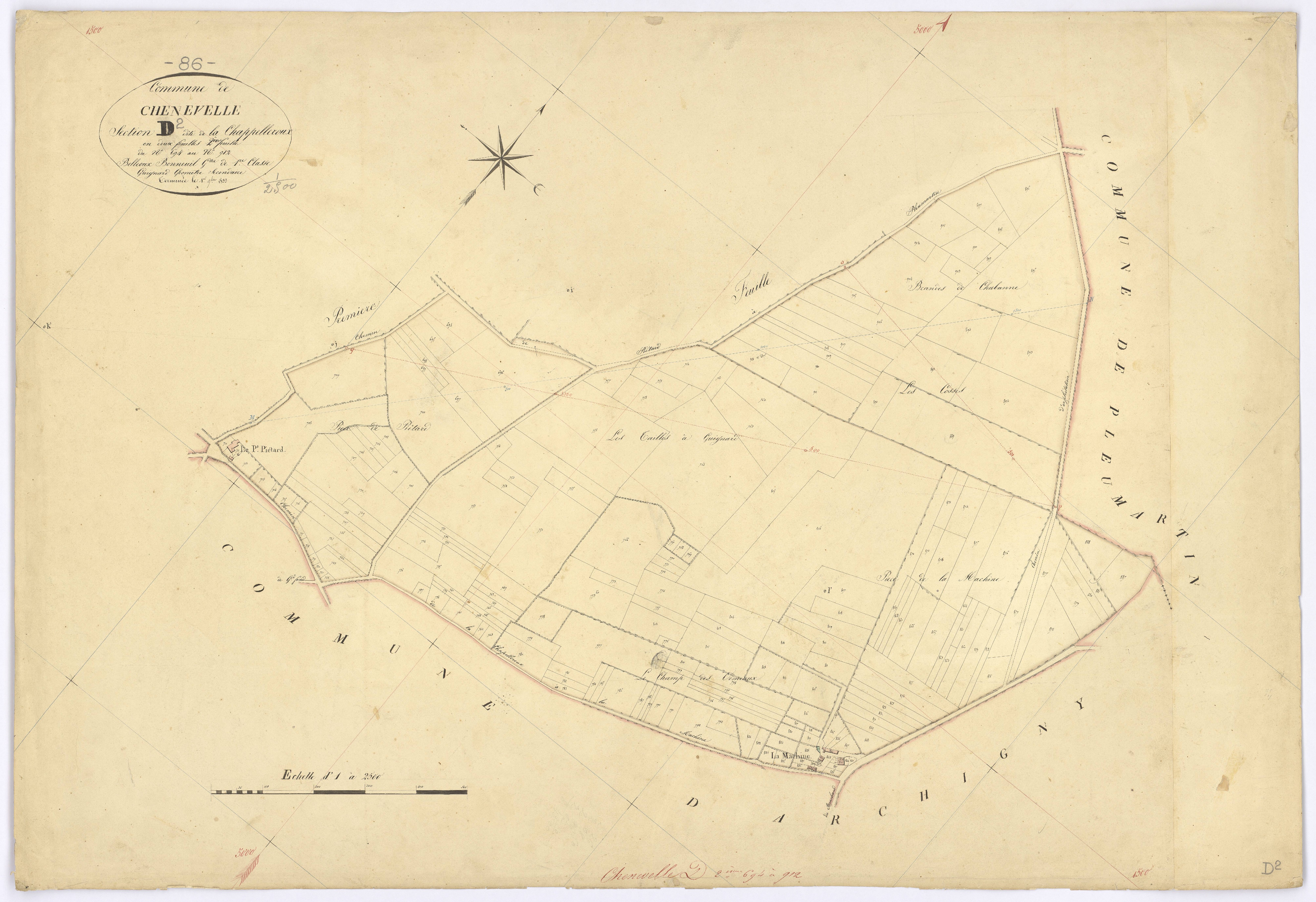 Chenevelles - FRAD086_cadastre Plans 