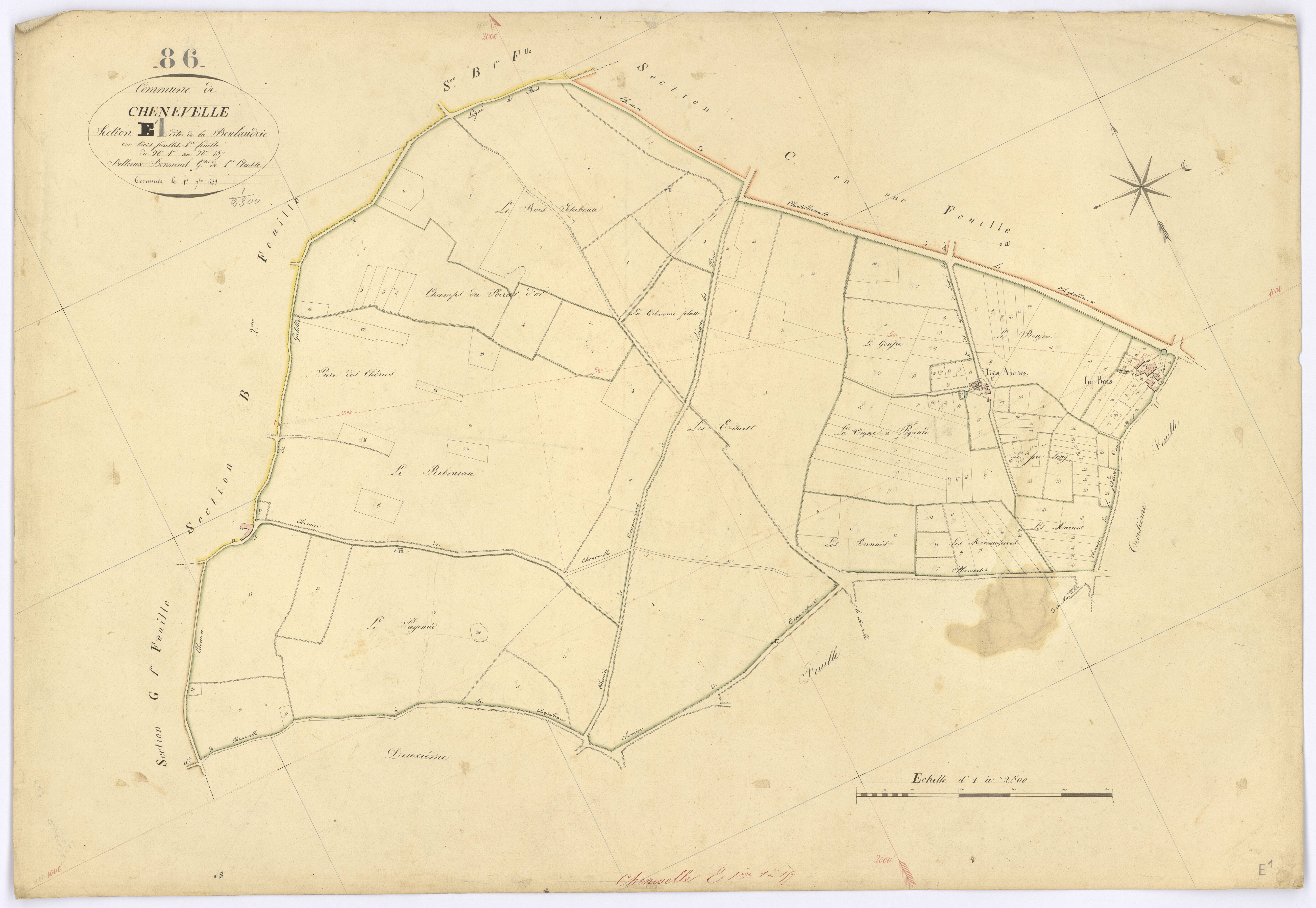 Chenevelles - FRAD086_cadastre Plans 