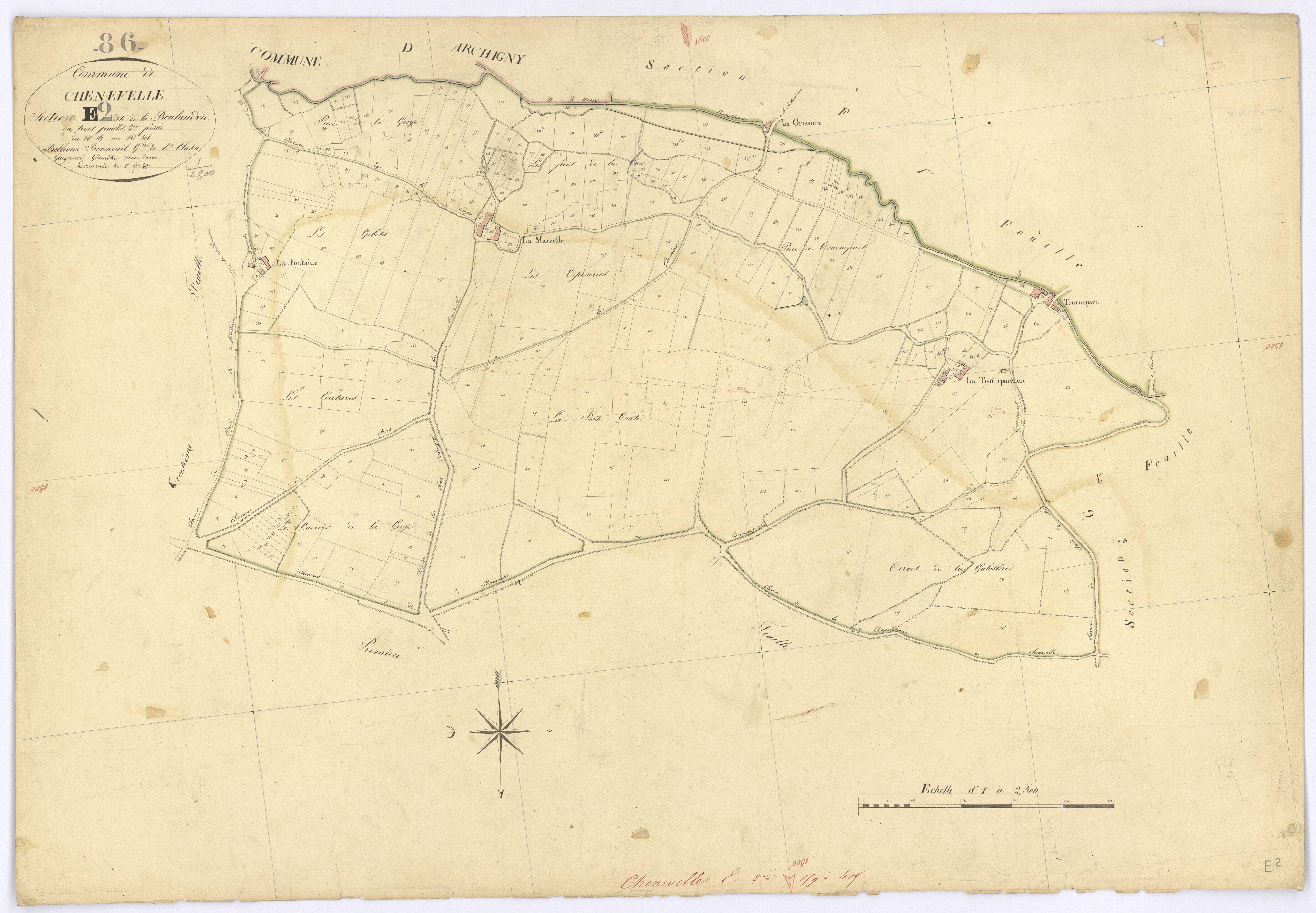 Chenevelles - FRAD086_cadastre Plans 