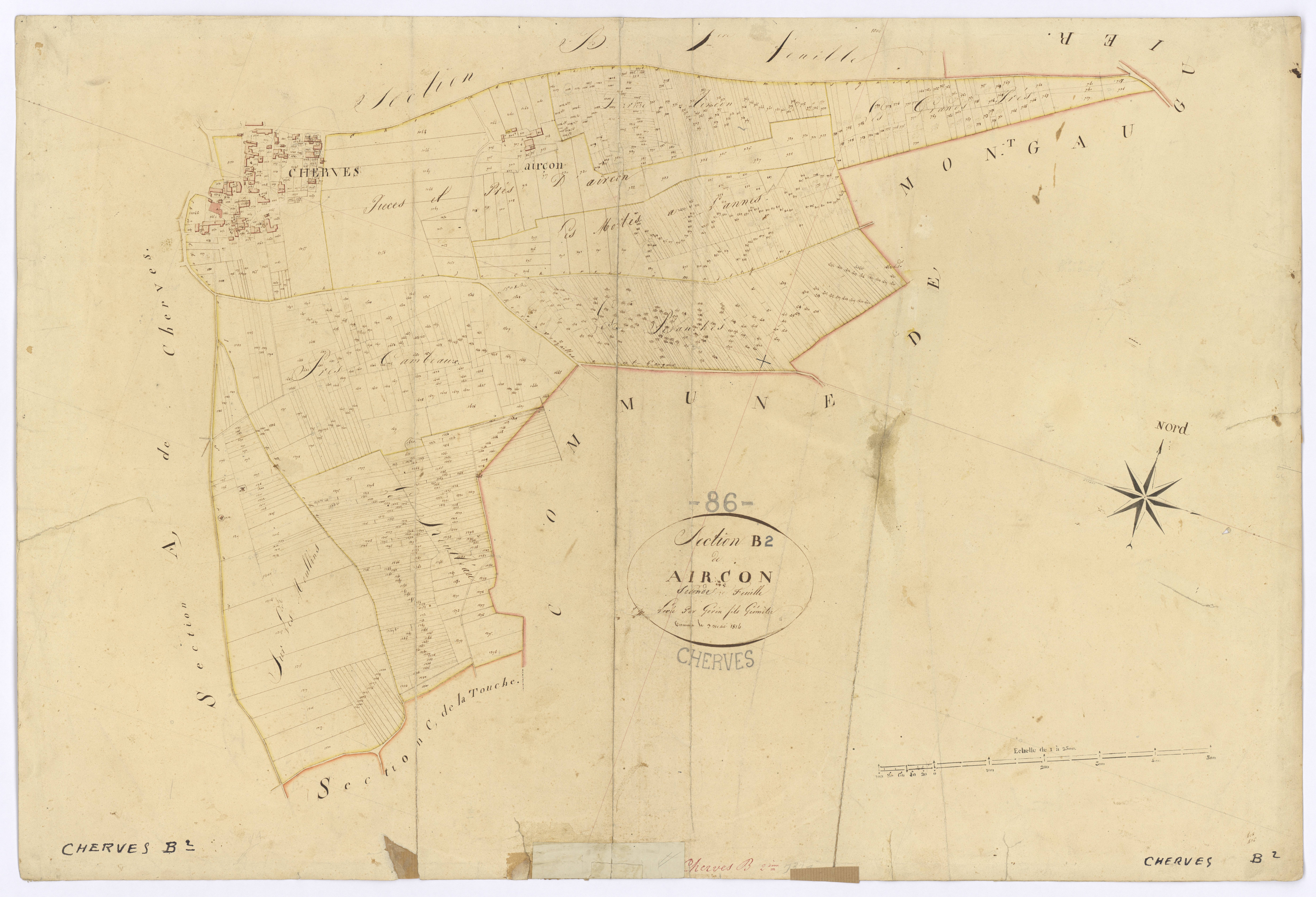 Cherves - FRAD086_cadastre Plans 
