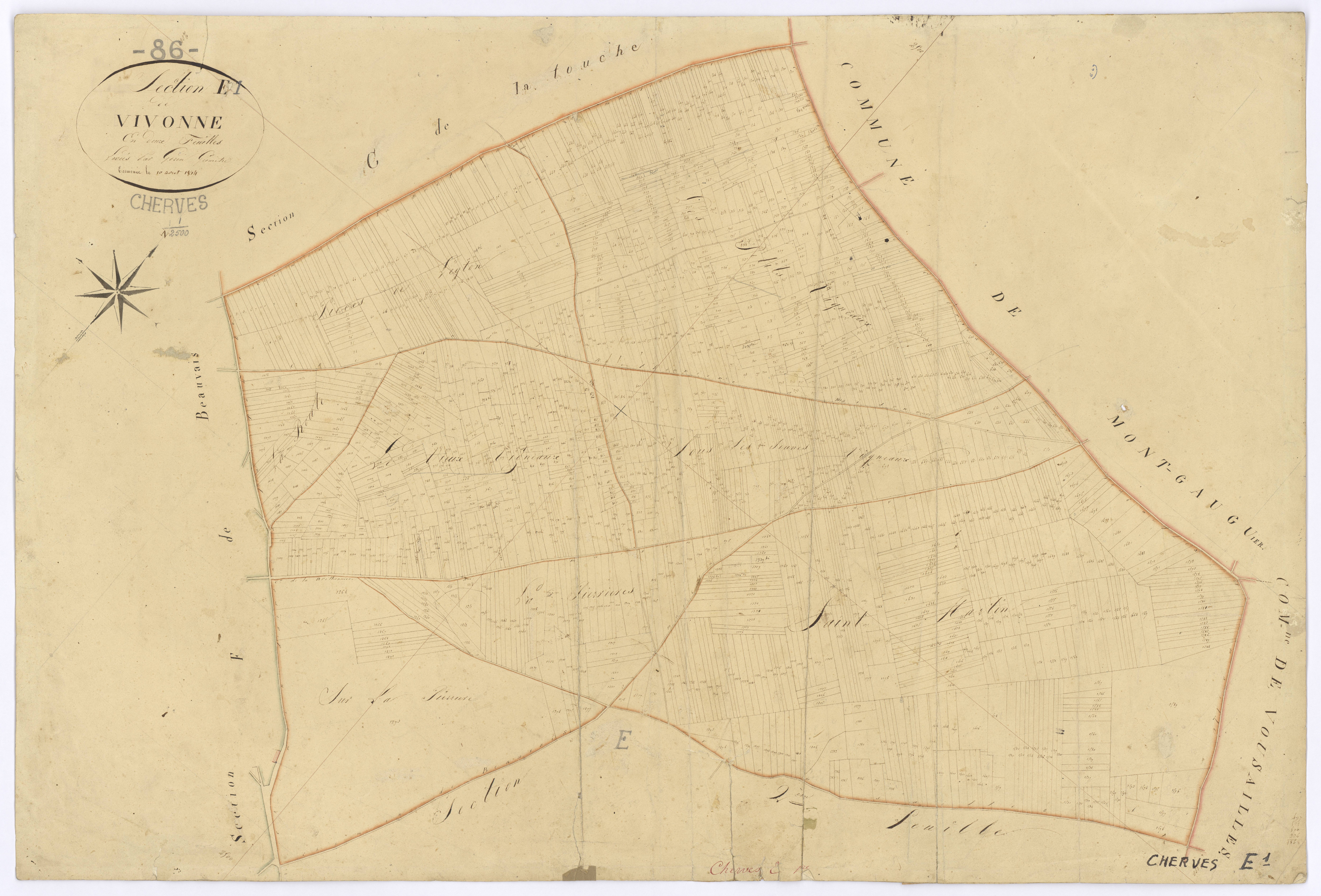 Cherves - FRAD086_cadastre Plans 