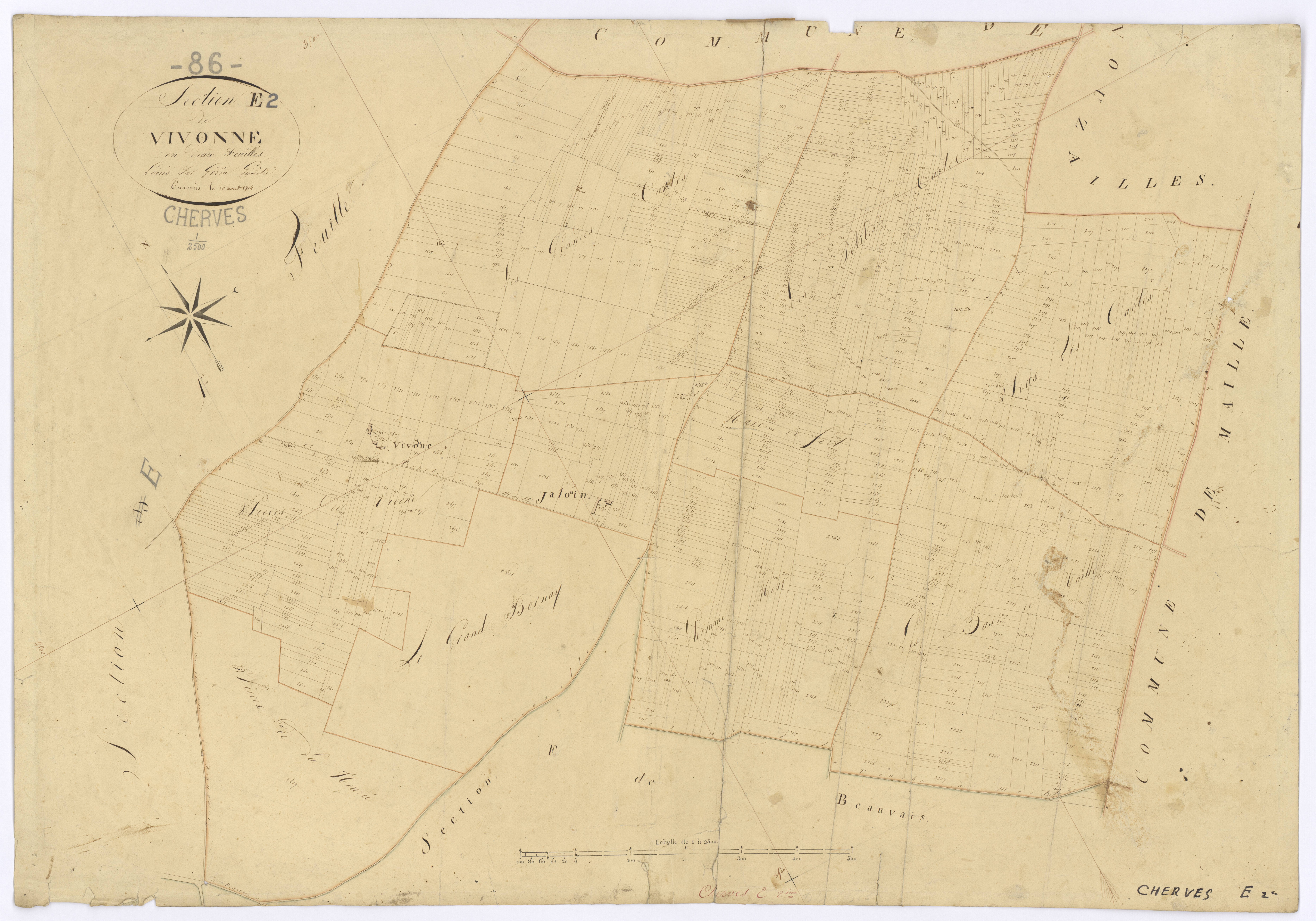 Cherves - FRAD086_cadastre Plans 