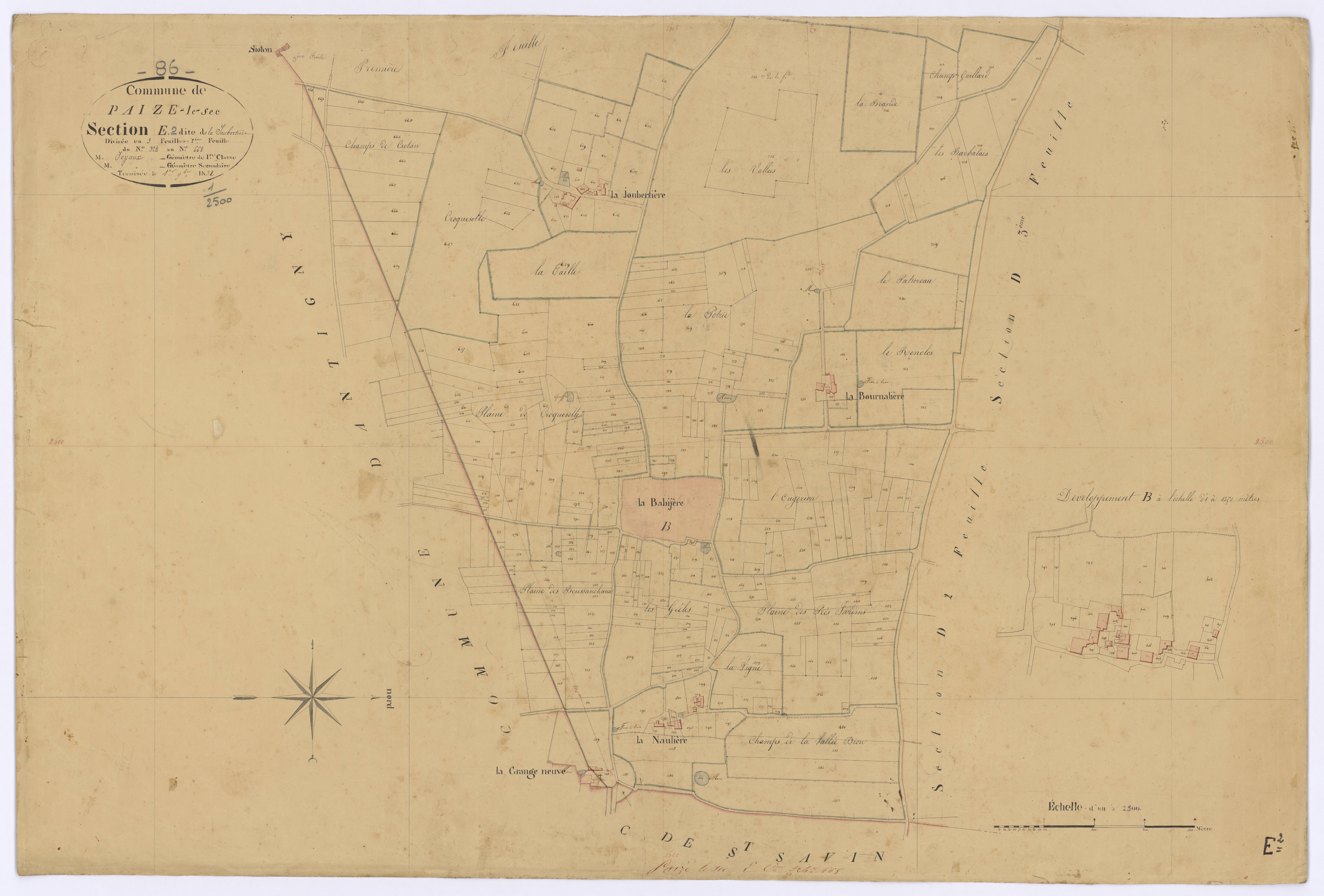 Paizay-le-Sec - FRAD086_cadastre Plans 