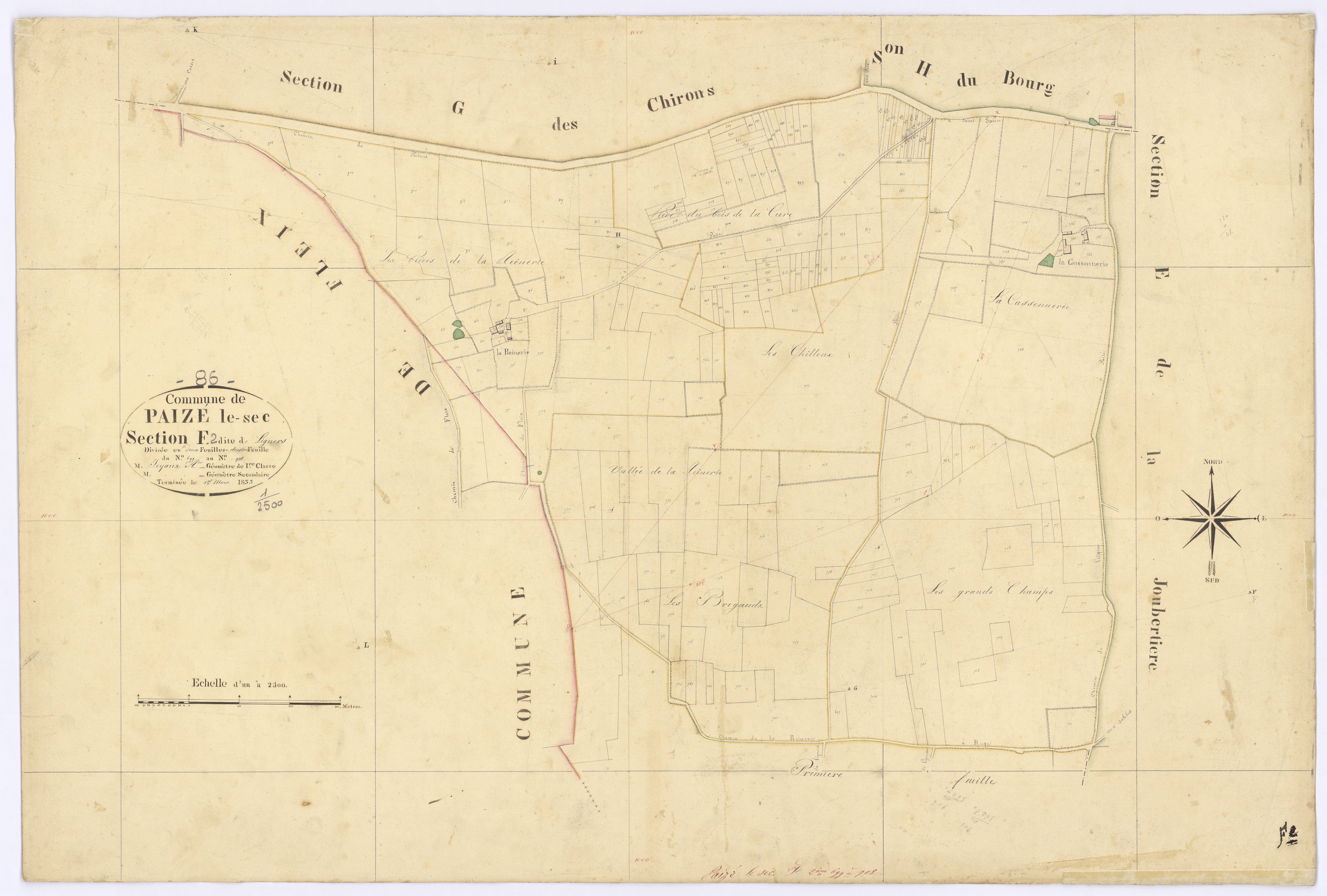 Paizay-le-Sec - FRAD086_cadastre Plans 