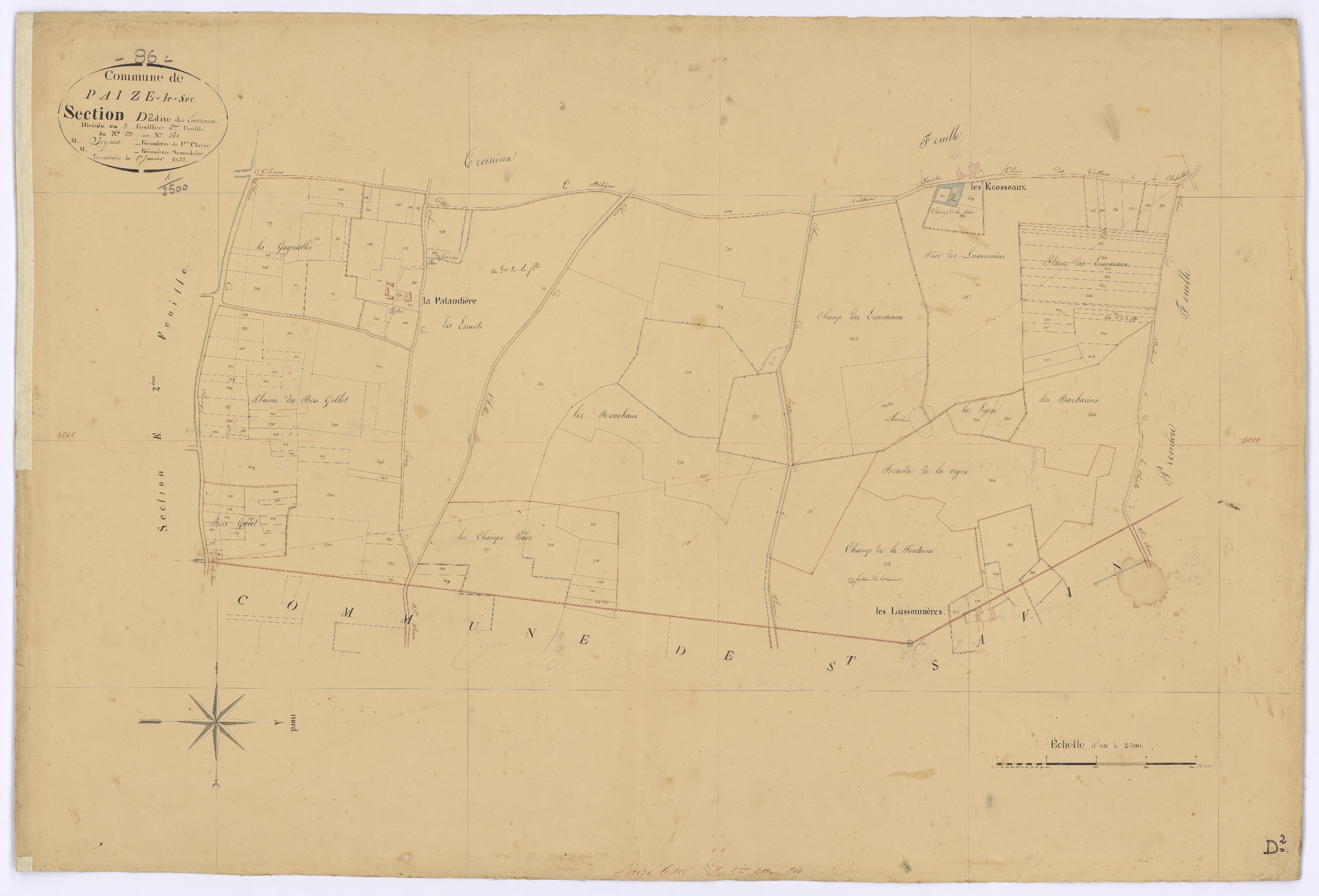 Paizay-le-Sec - FRAD086_cadastre Plans 