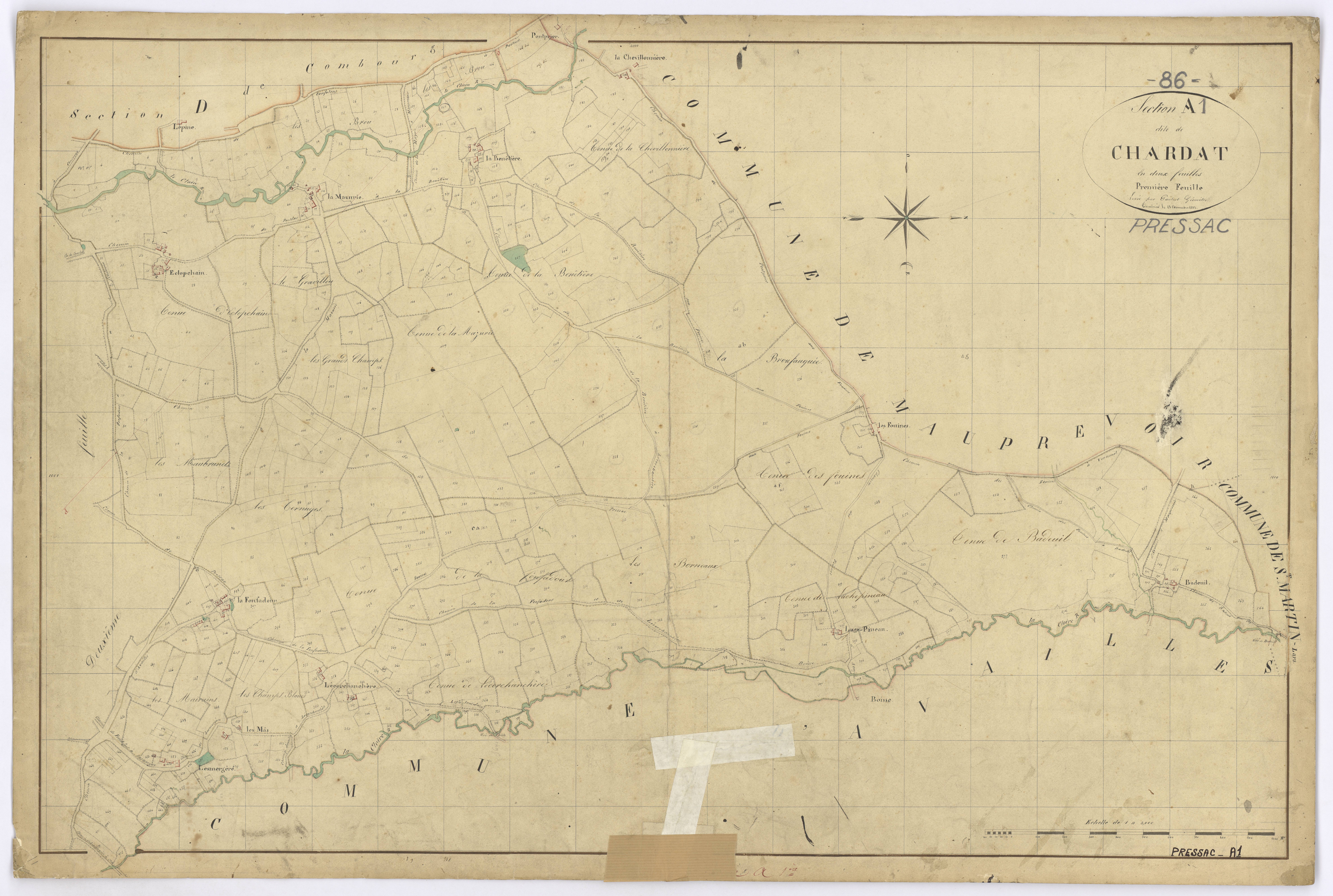 Pressac - FRAD086_cadastre Plans 