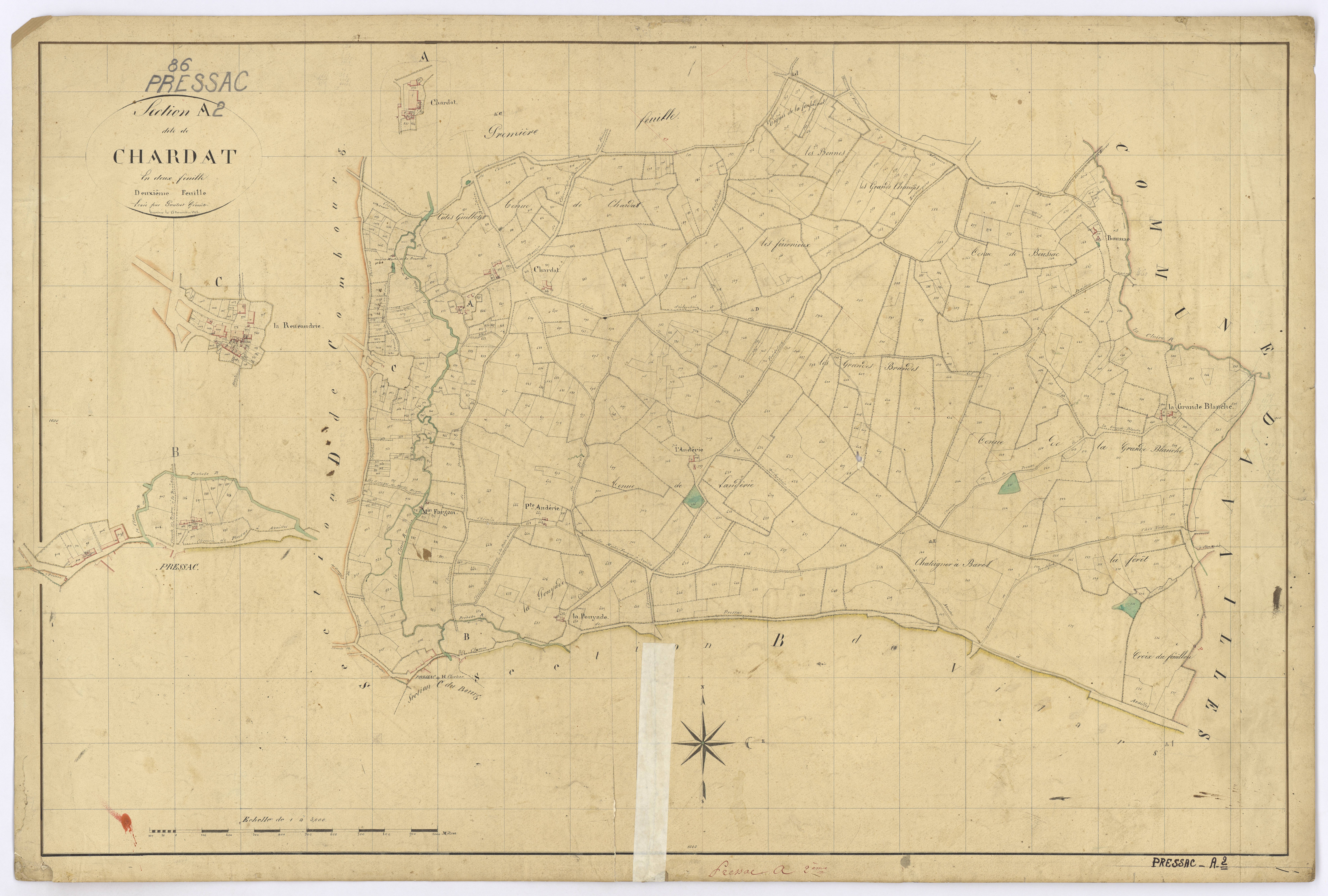 Pressac - FRAD086_cadastre Plans 