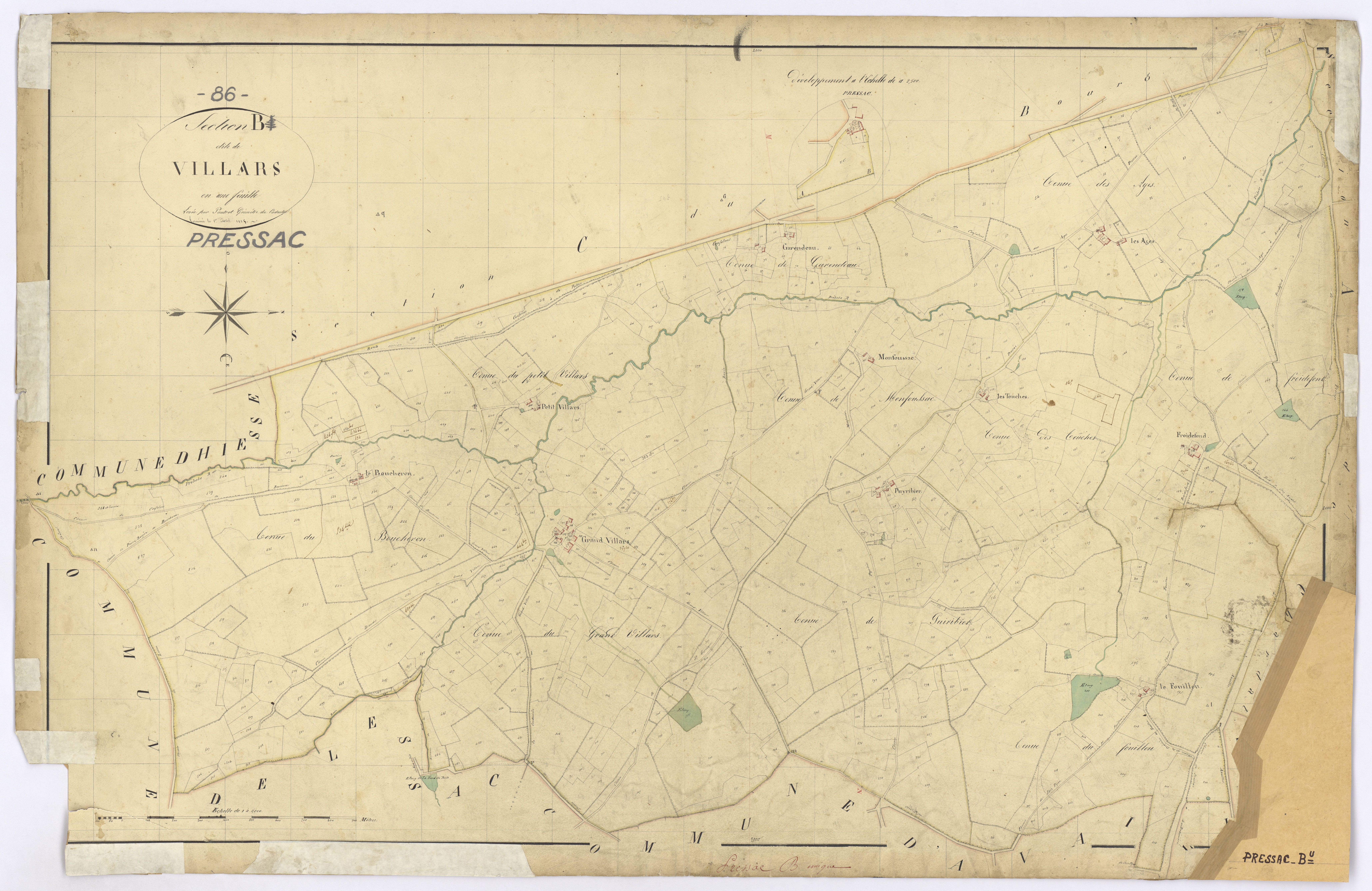 Pressac - FRAD086_cadastre Plans 