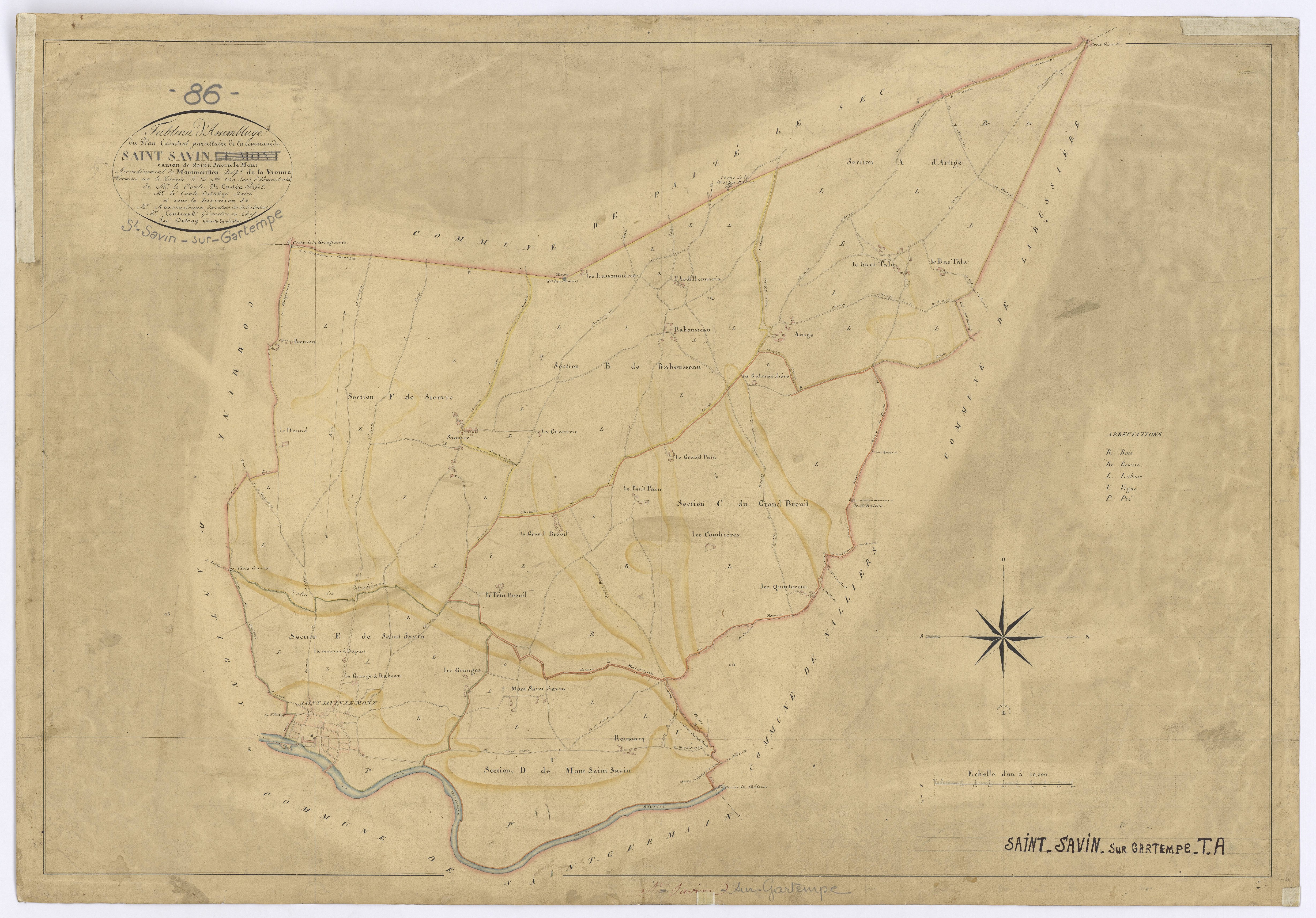 Saint-Savin - FRAD086_cadastre Plans 