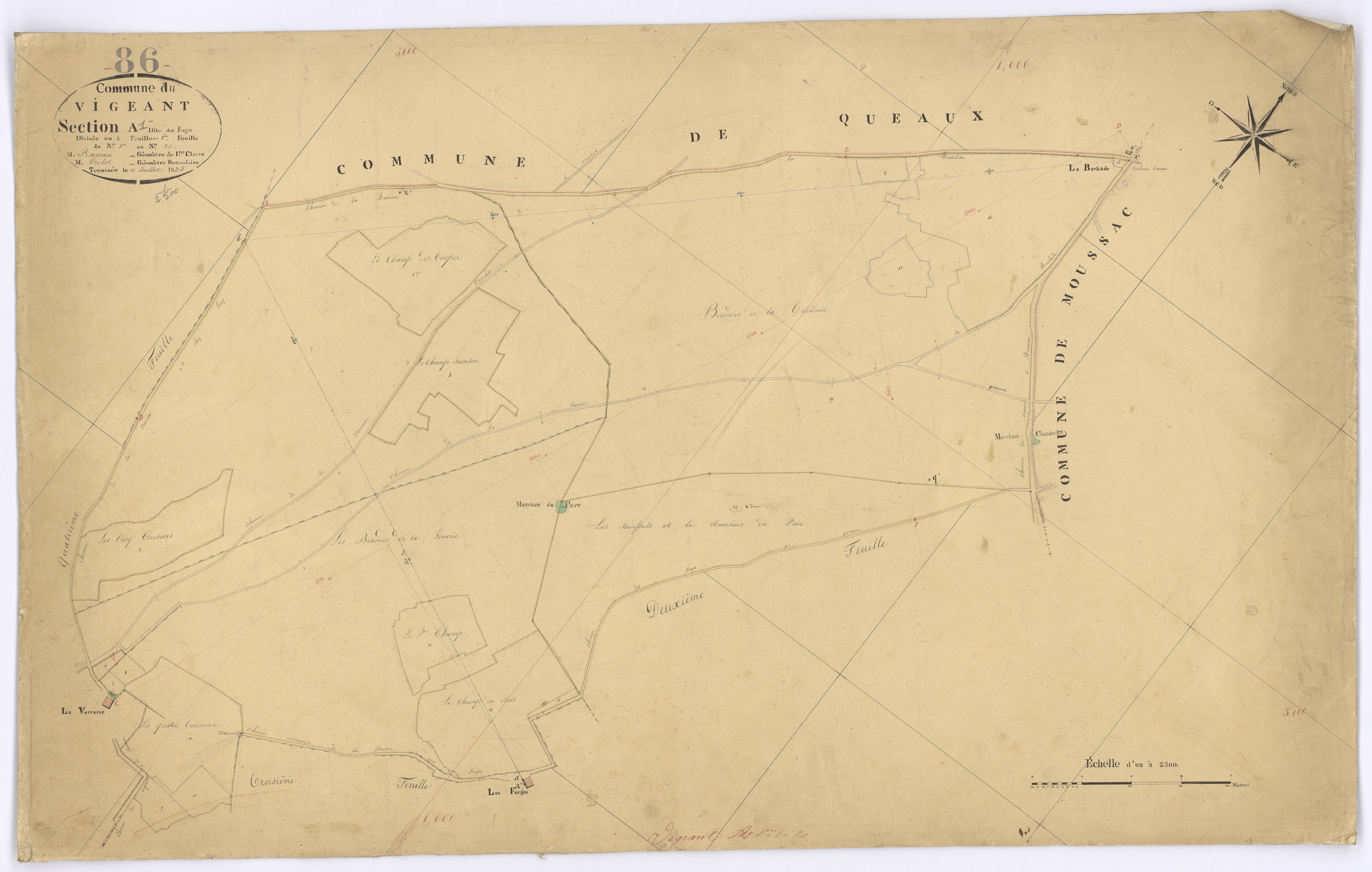Le Vigeant - FRAD086_cadastre Plans 