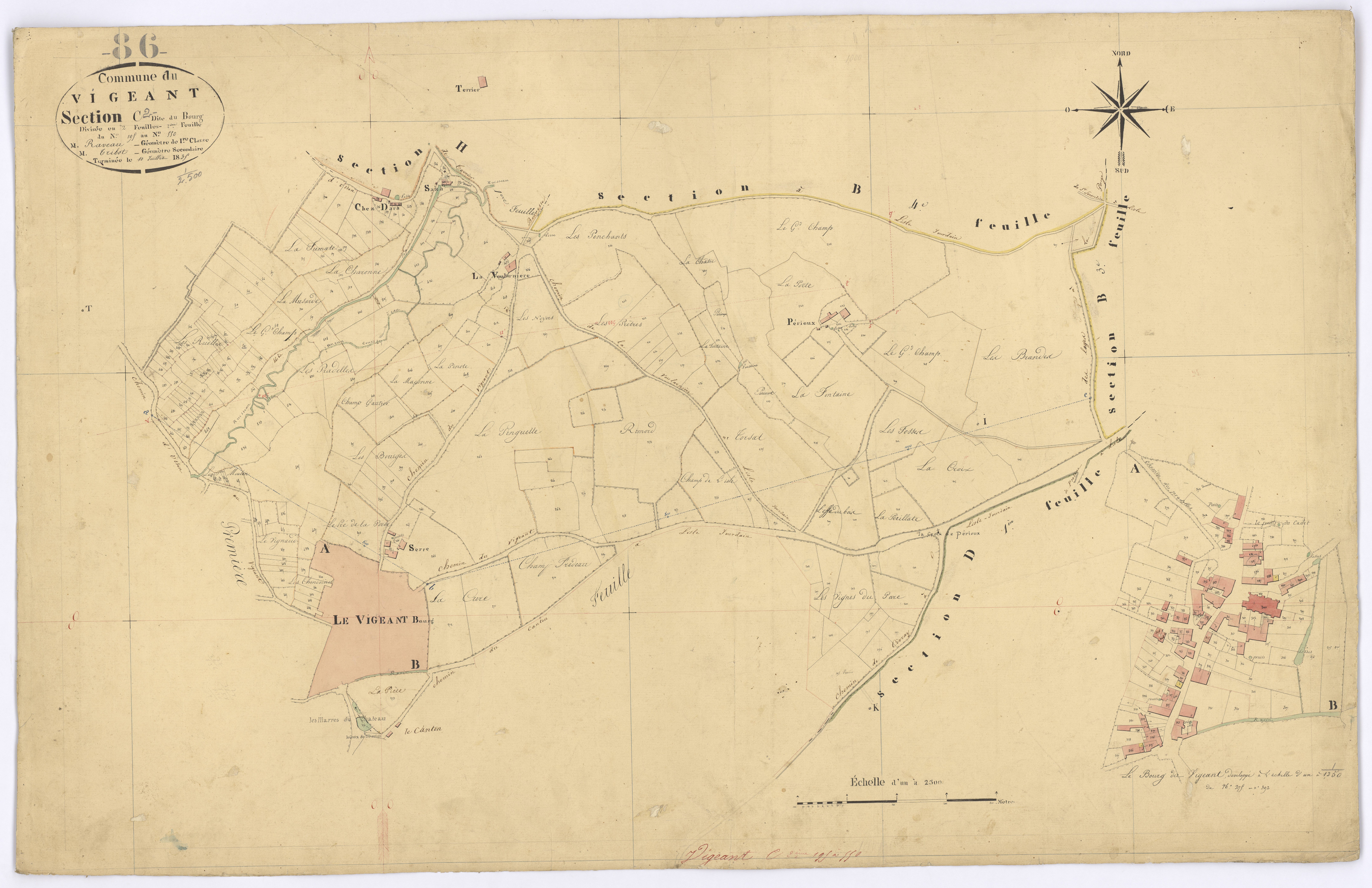 Le Vigeant - FRAD086_cadastre Plans 