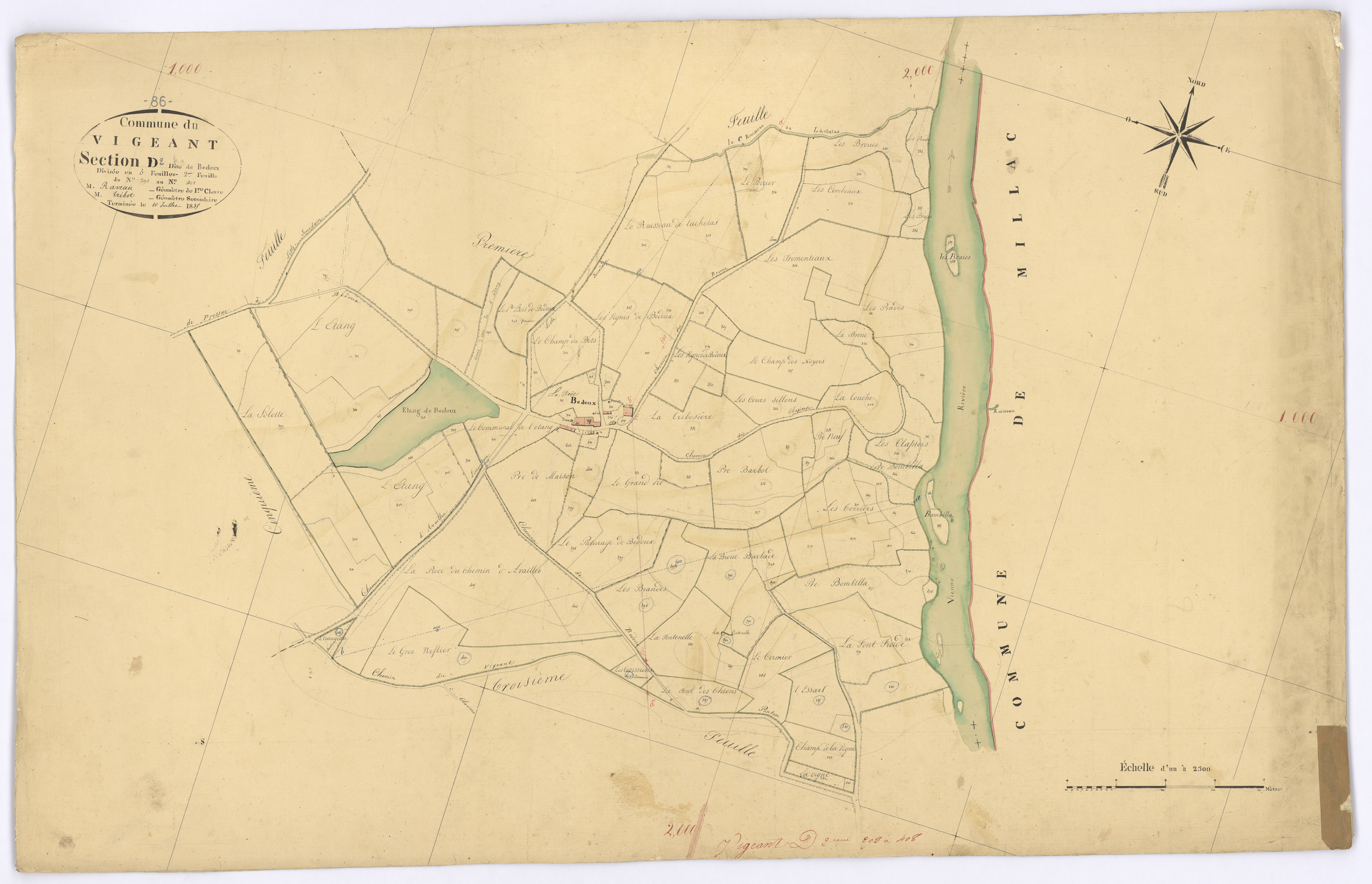 Le Vigeant - FRAD086_cadastre Plans 