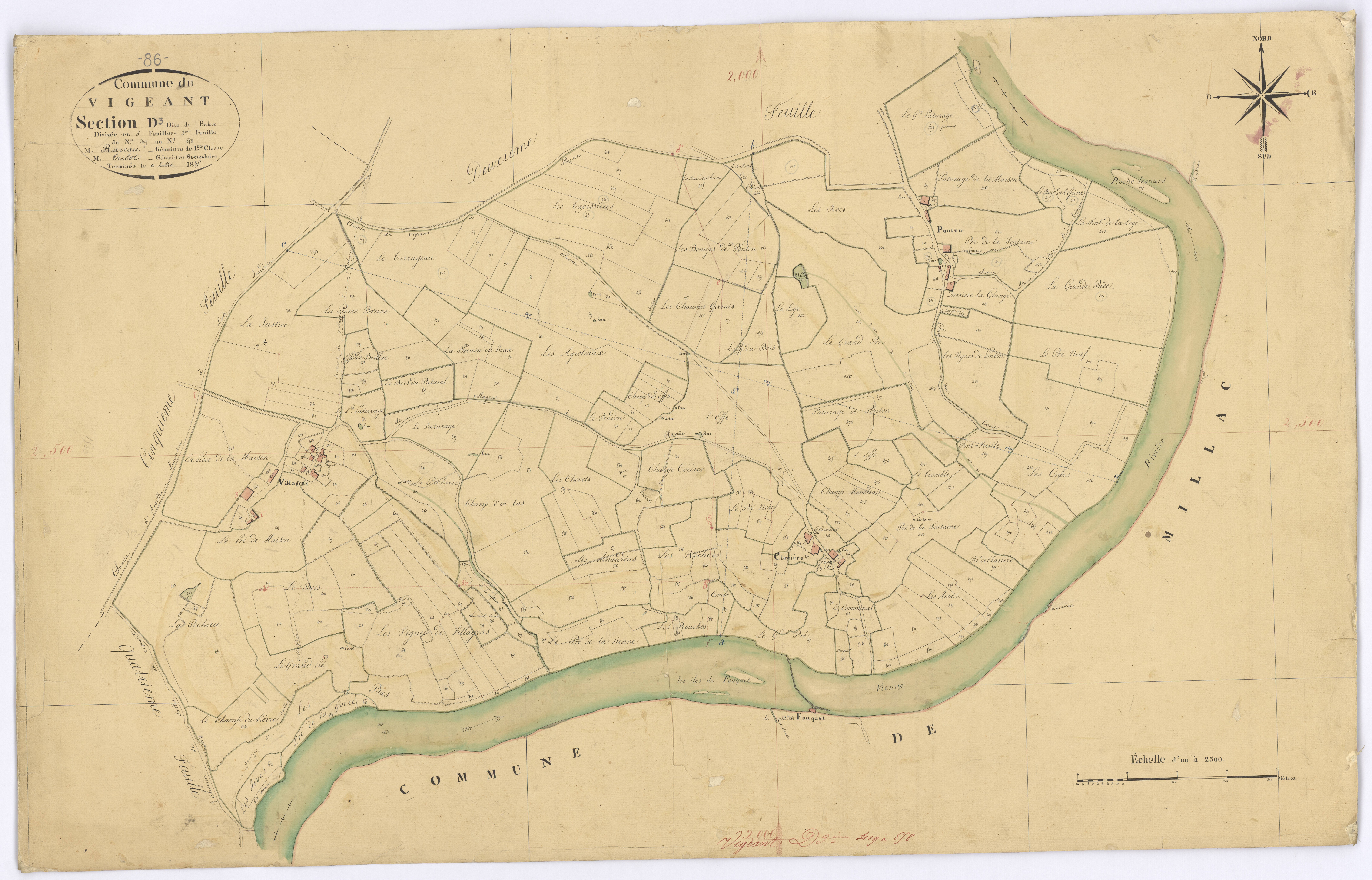 Le Vigeant - FRAD086_cadastre Plans 