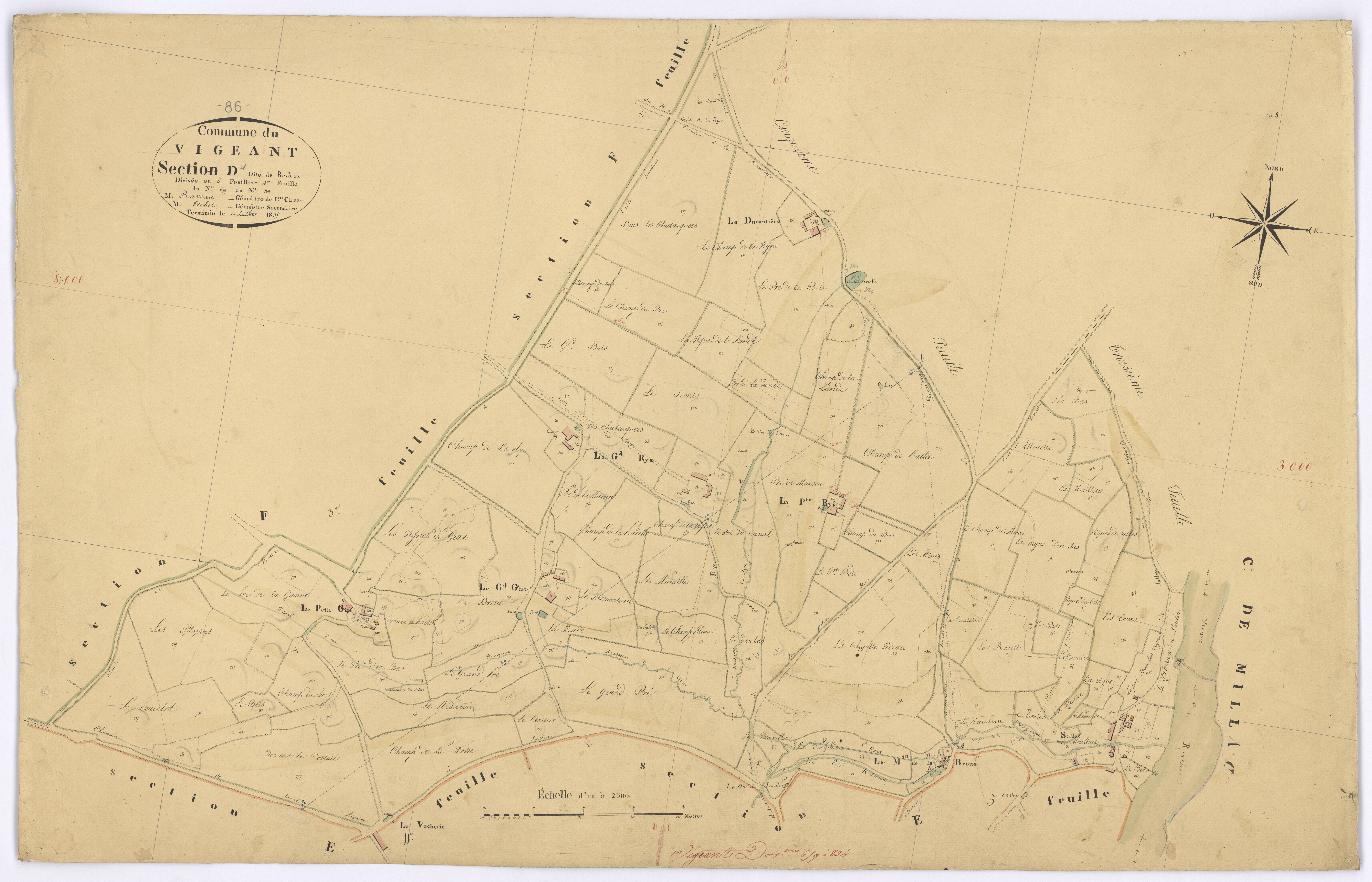 Le Vigeant - FRAD086_cadastre Plans 