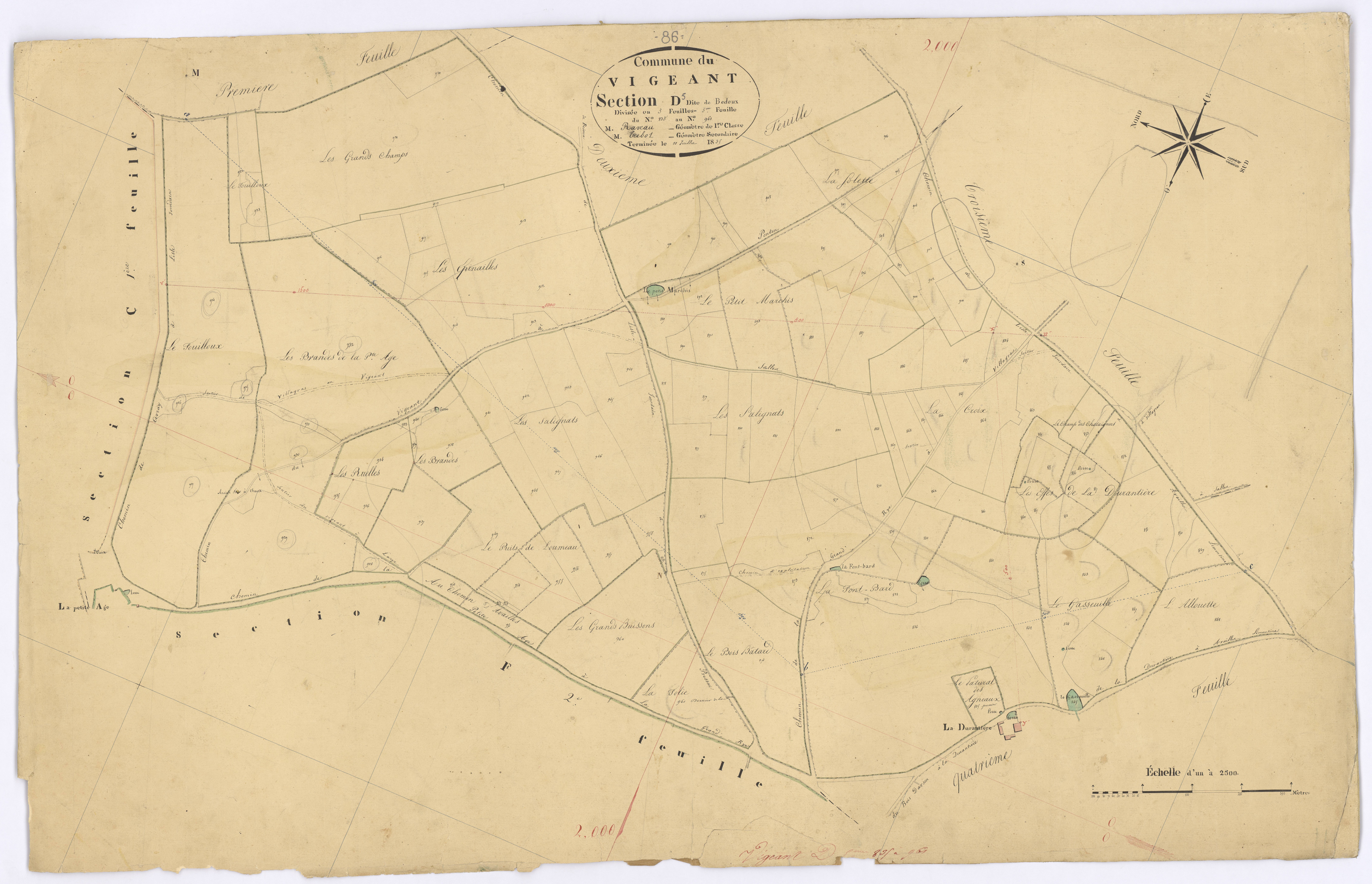 Le Vigeant - FRAD086_cadastre Plans 