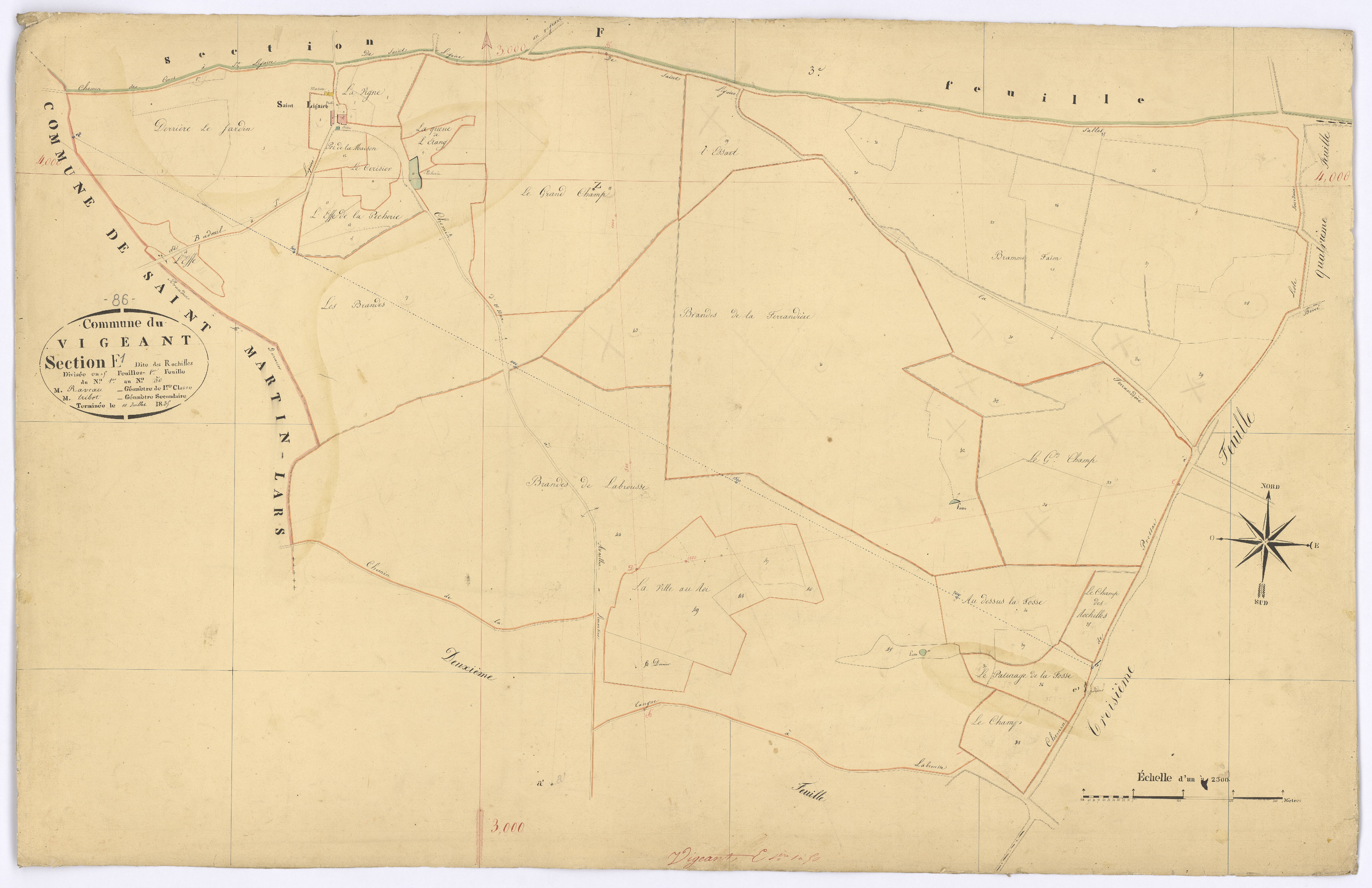 Le Vigeant - FRAD086_cadastre Plans 