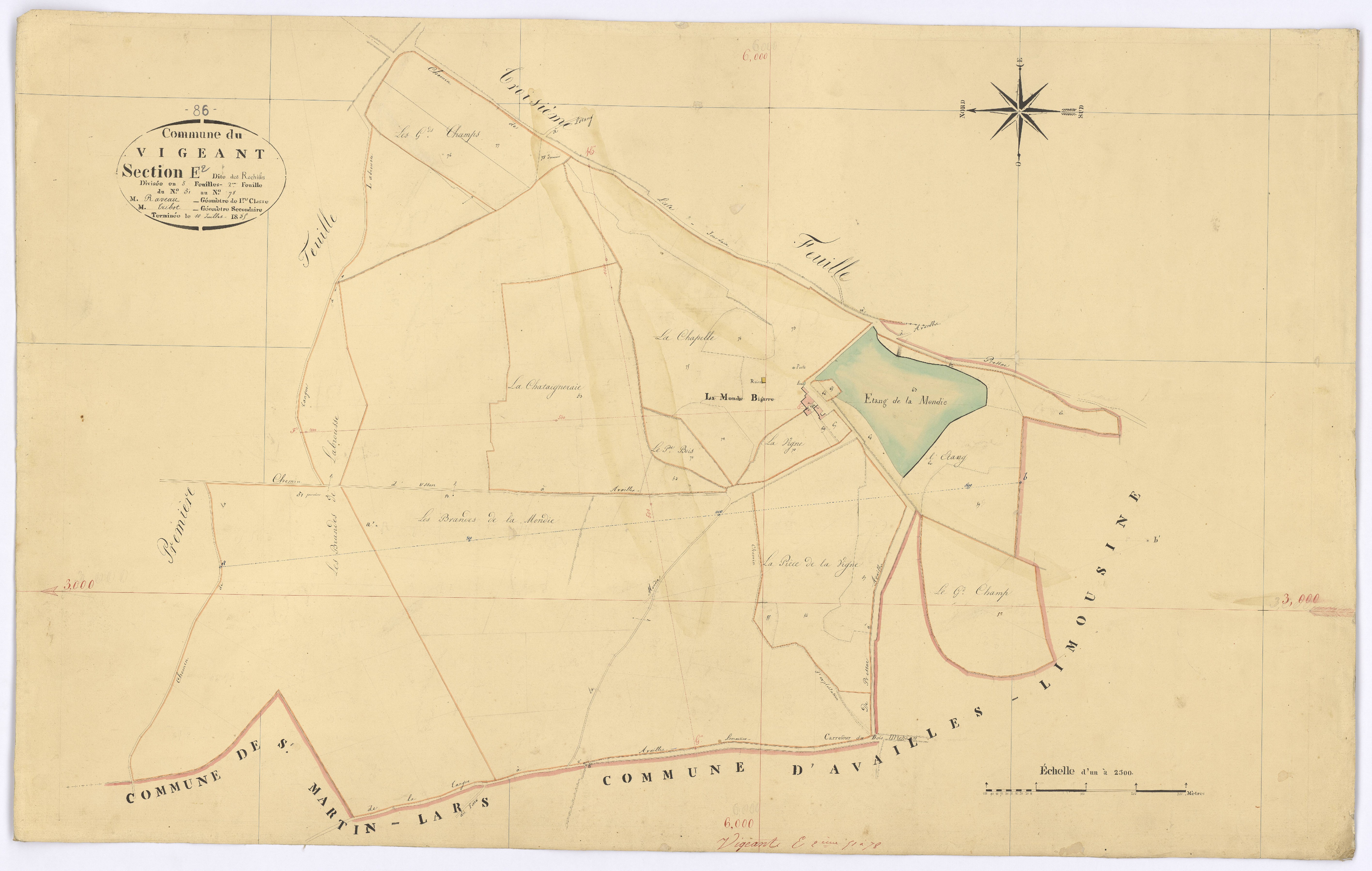 Le Vigeant - FRAD086_cadastre Plans 