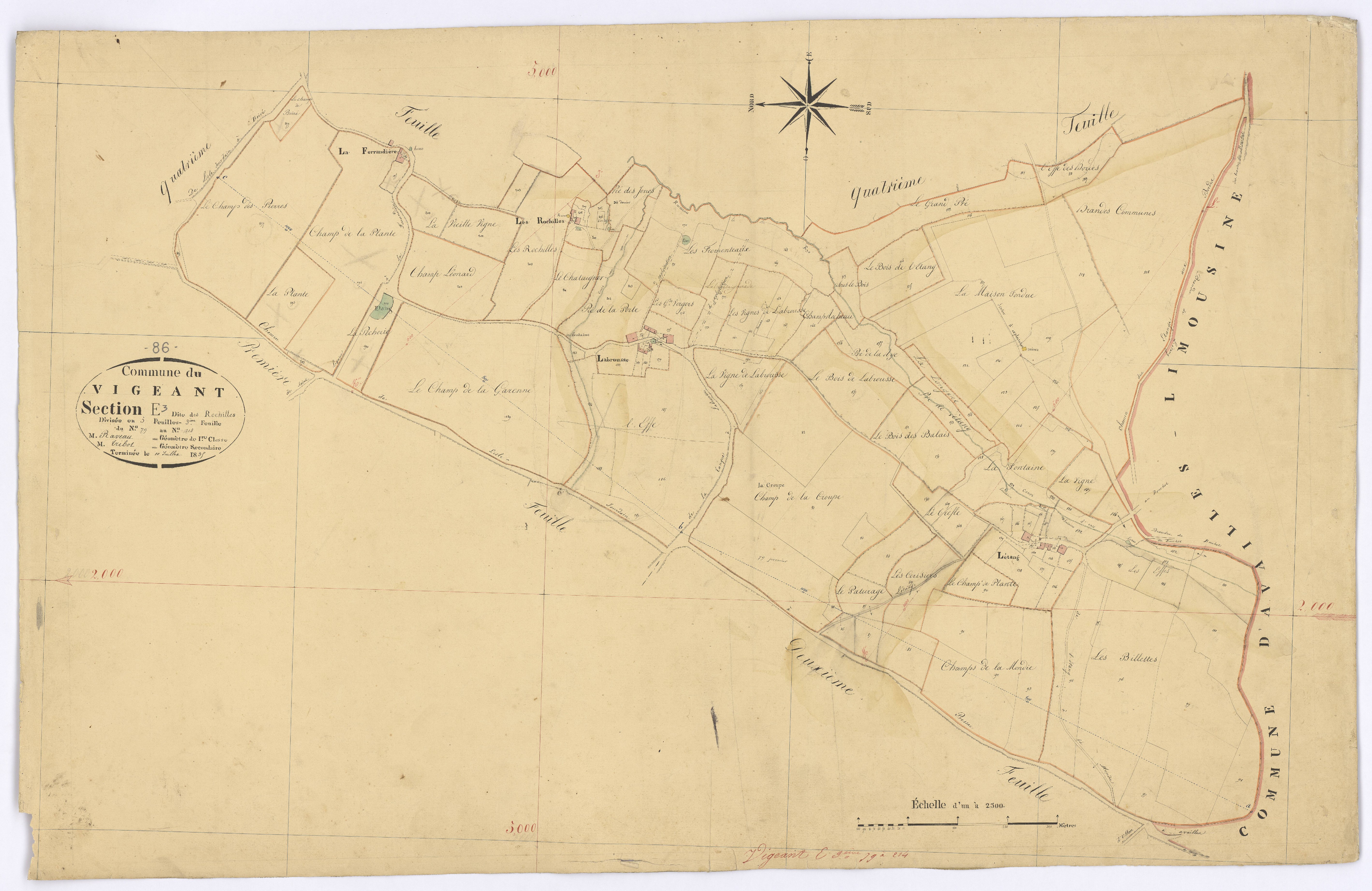 Le Vigeant - FRAD086_cadastre Plans 