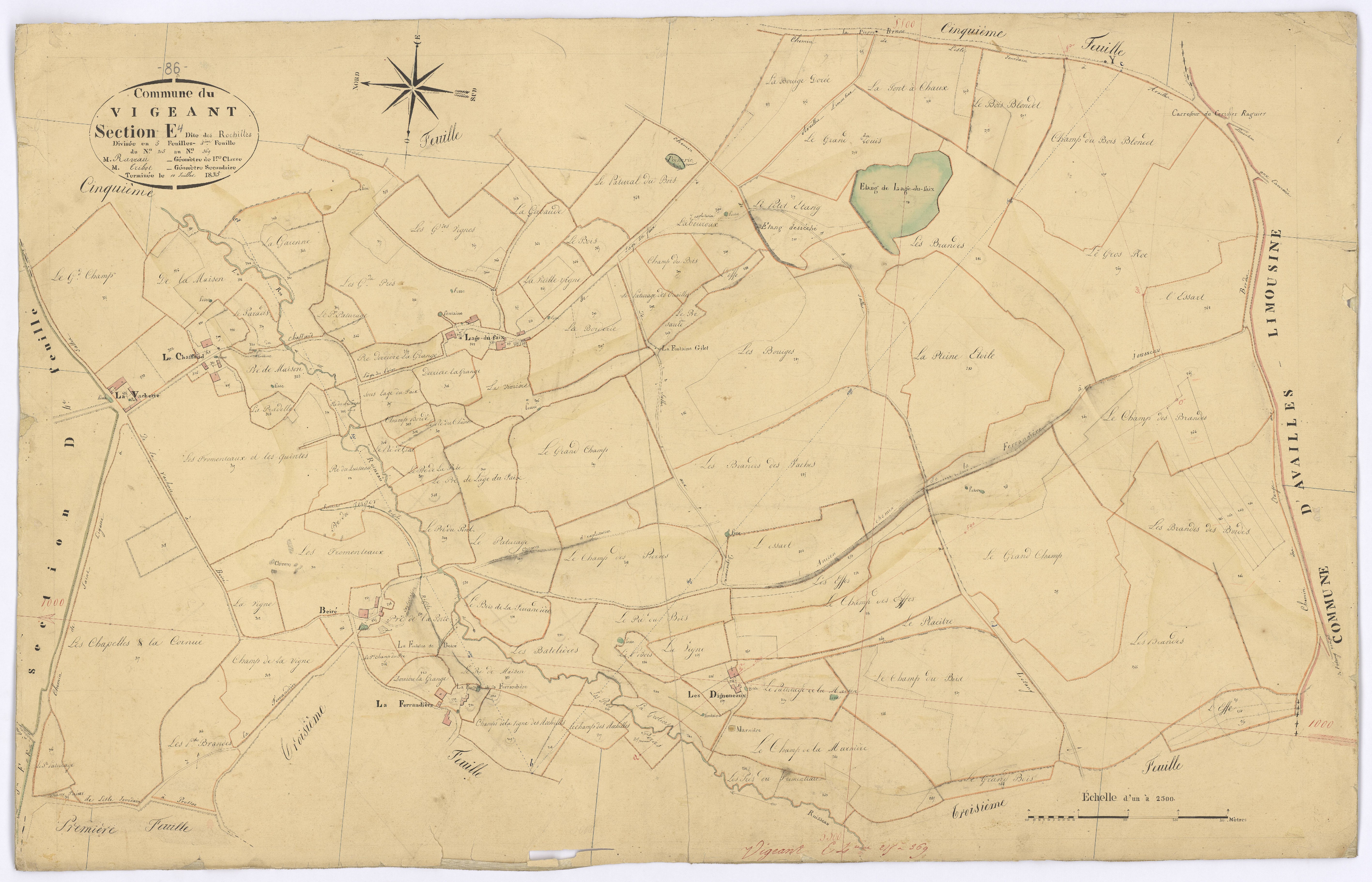 Le Vigeant - FRAD086_cadastre Plans 