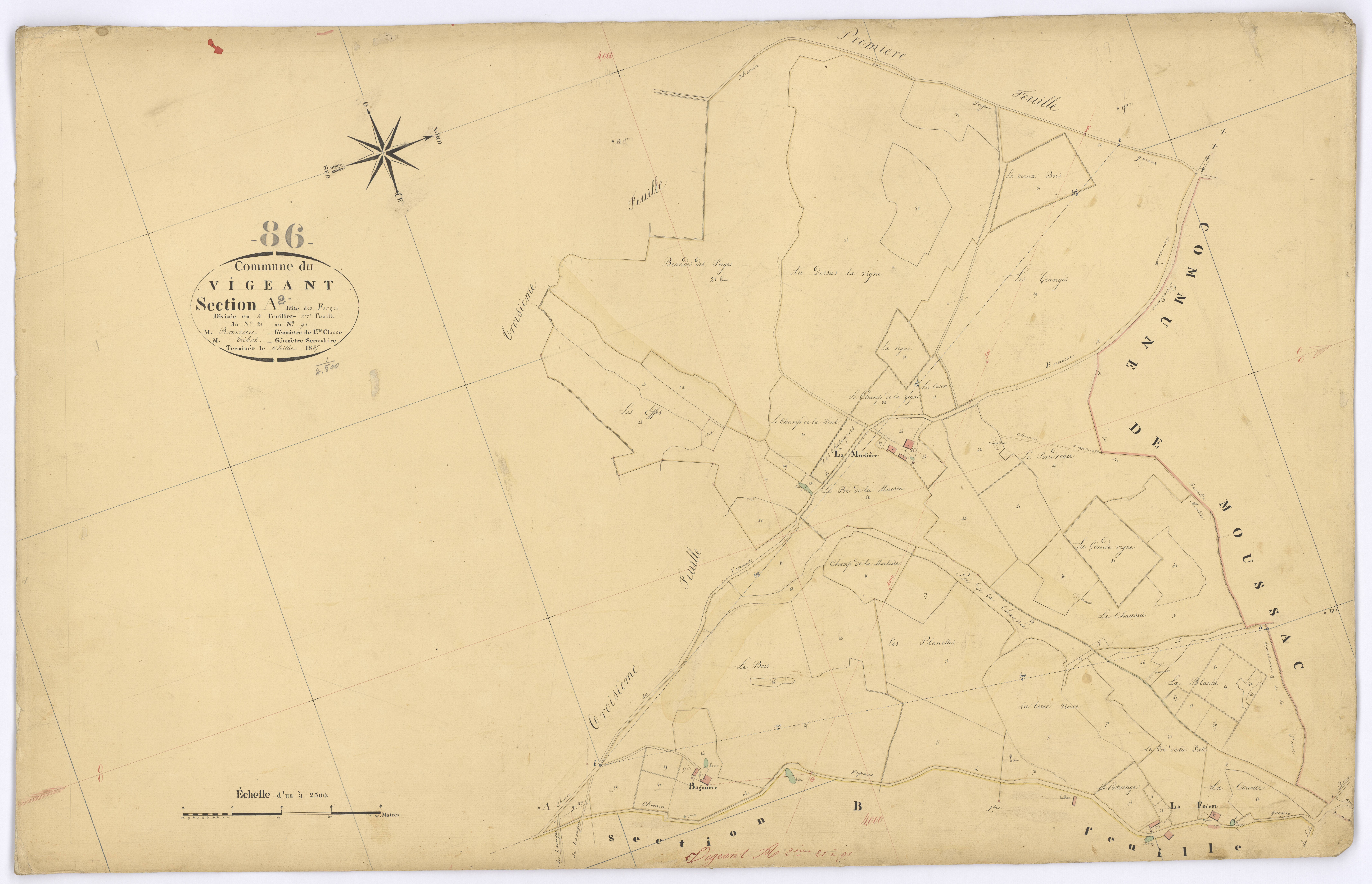 Le Vigeant - FRAD086_cadastre Plans 