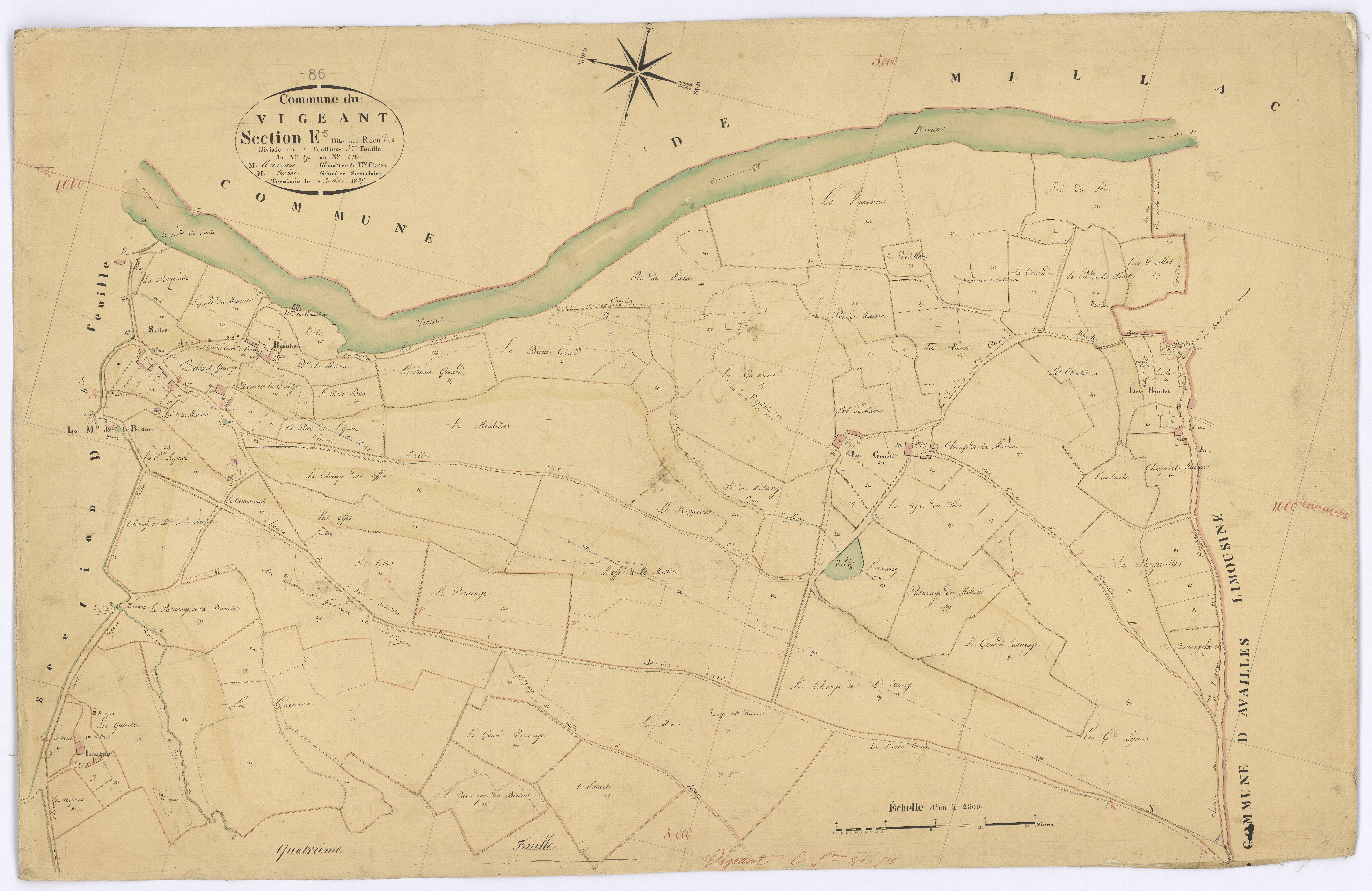 Le Vigeant - FRAD086_cadastre Plans 