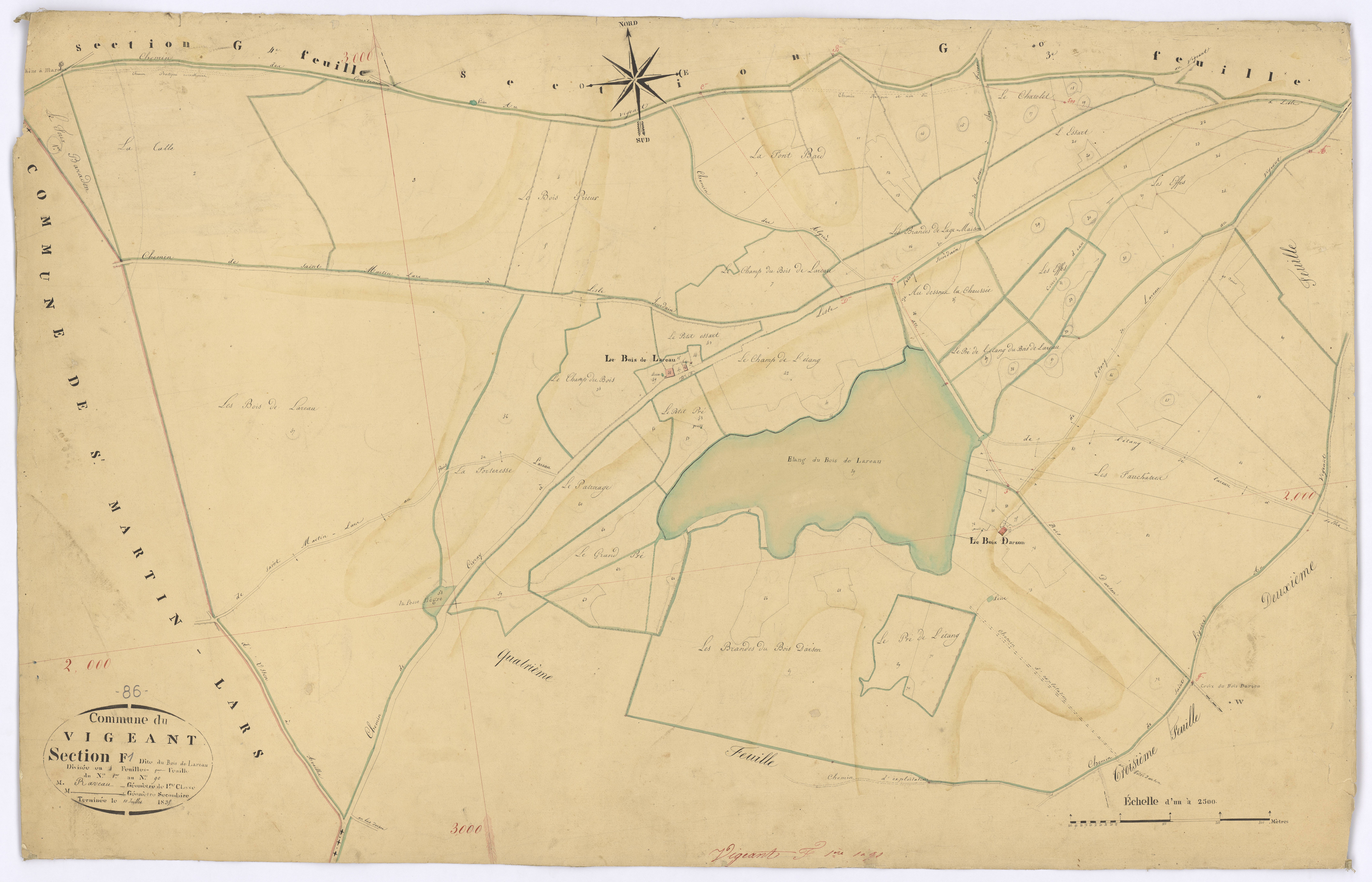 Le Vigeant - FRAD086_cadastre Plans 