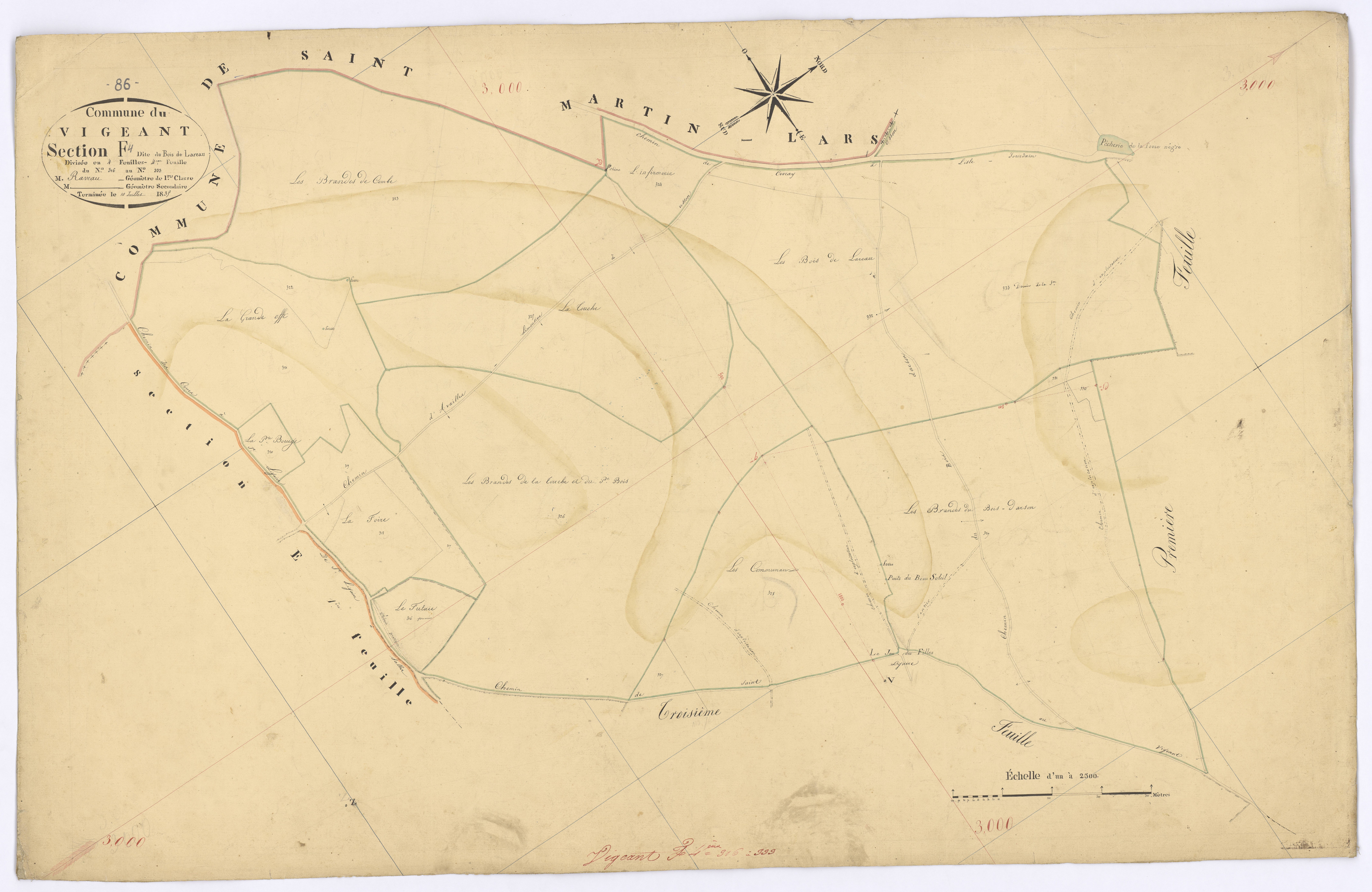 Le Vigeant - FRAD086_cadastre Plans 