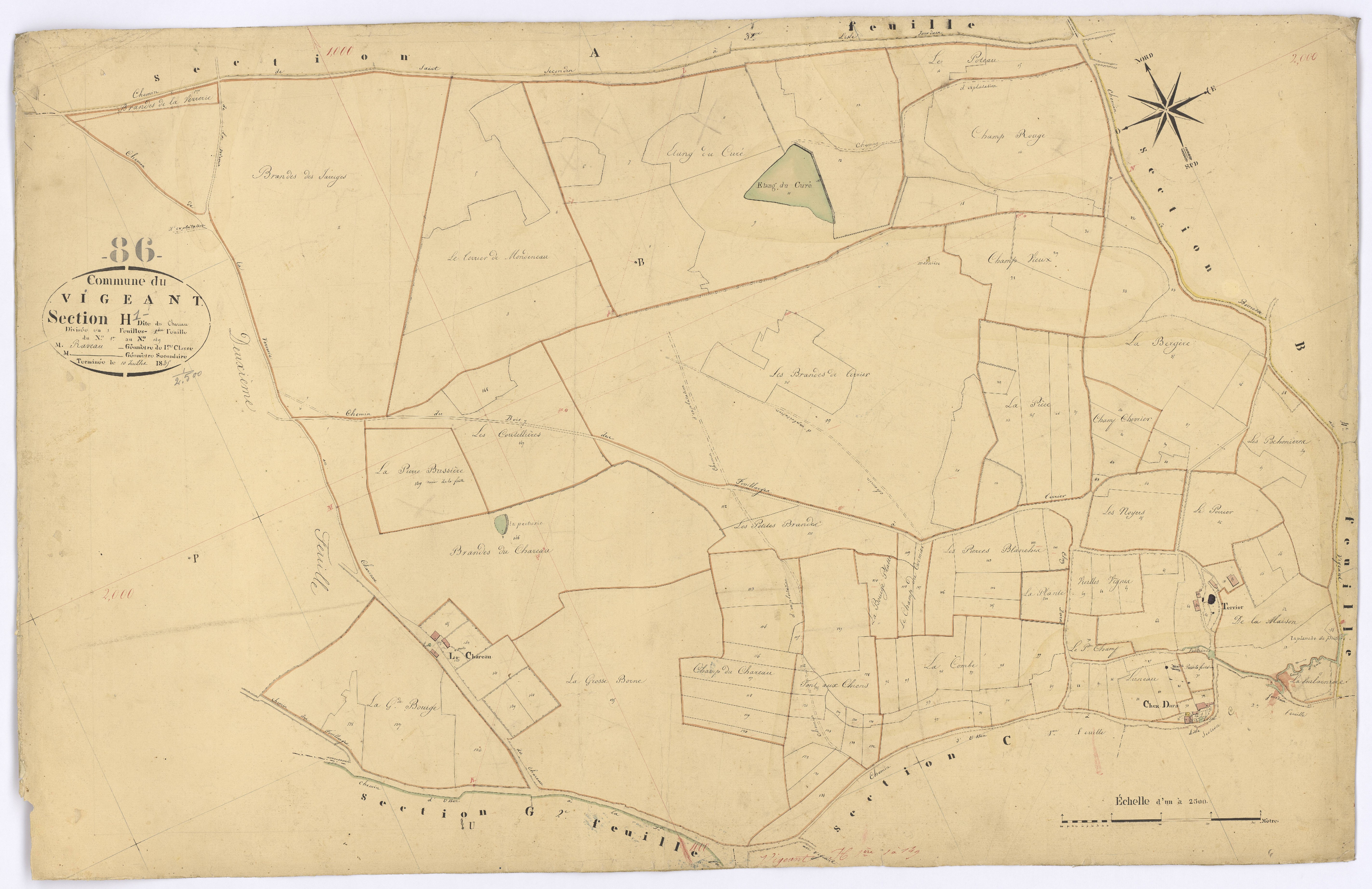 Le Vigeant - FRAD086_cadastre Plans 