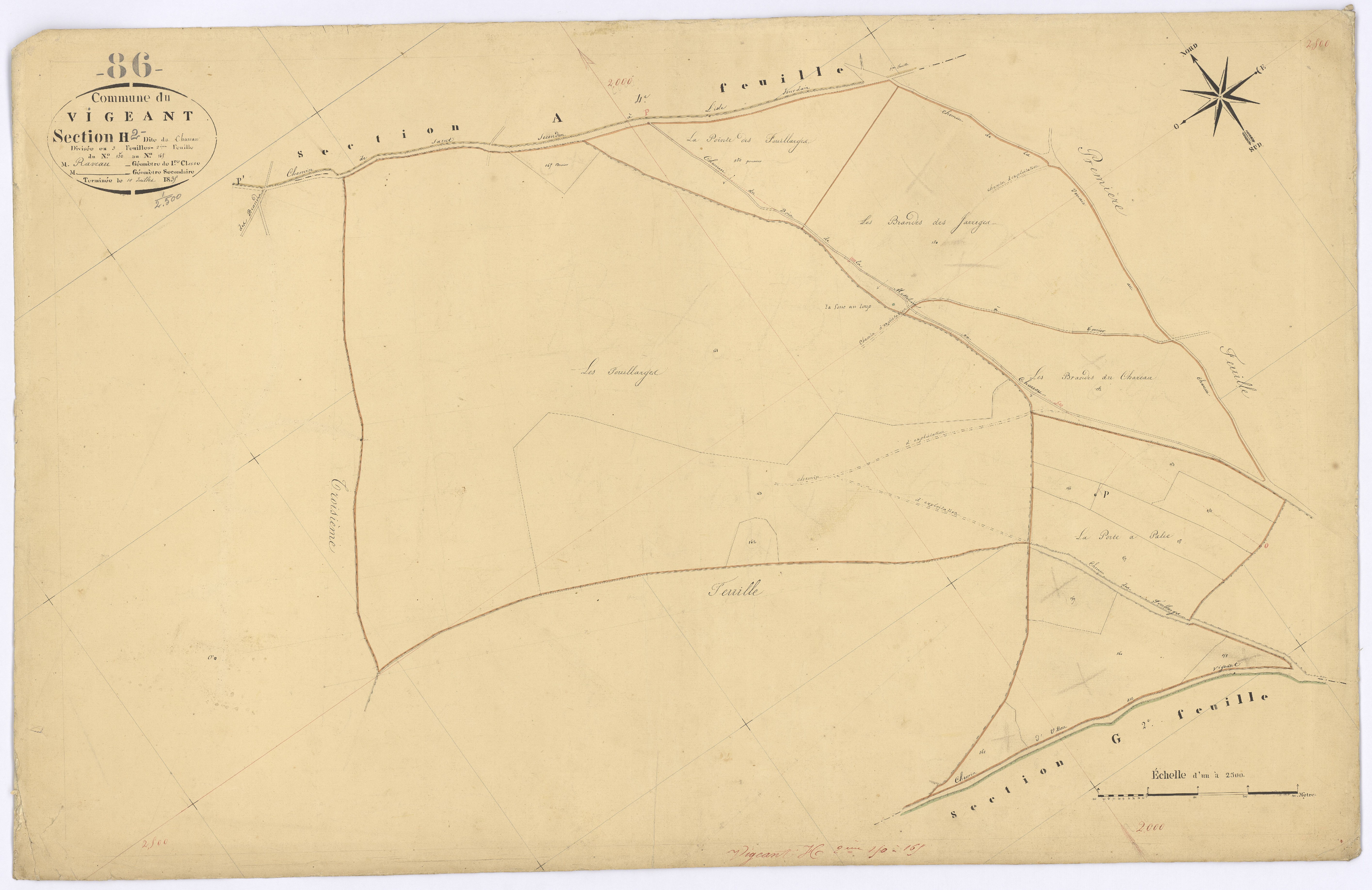 Le Vigeant - FRAD086_cadastre Plans 