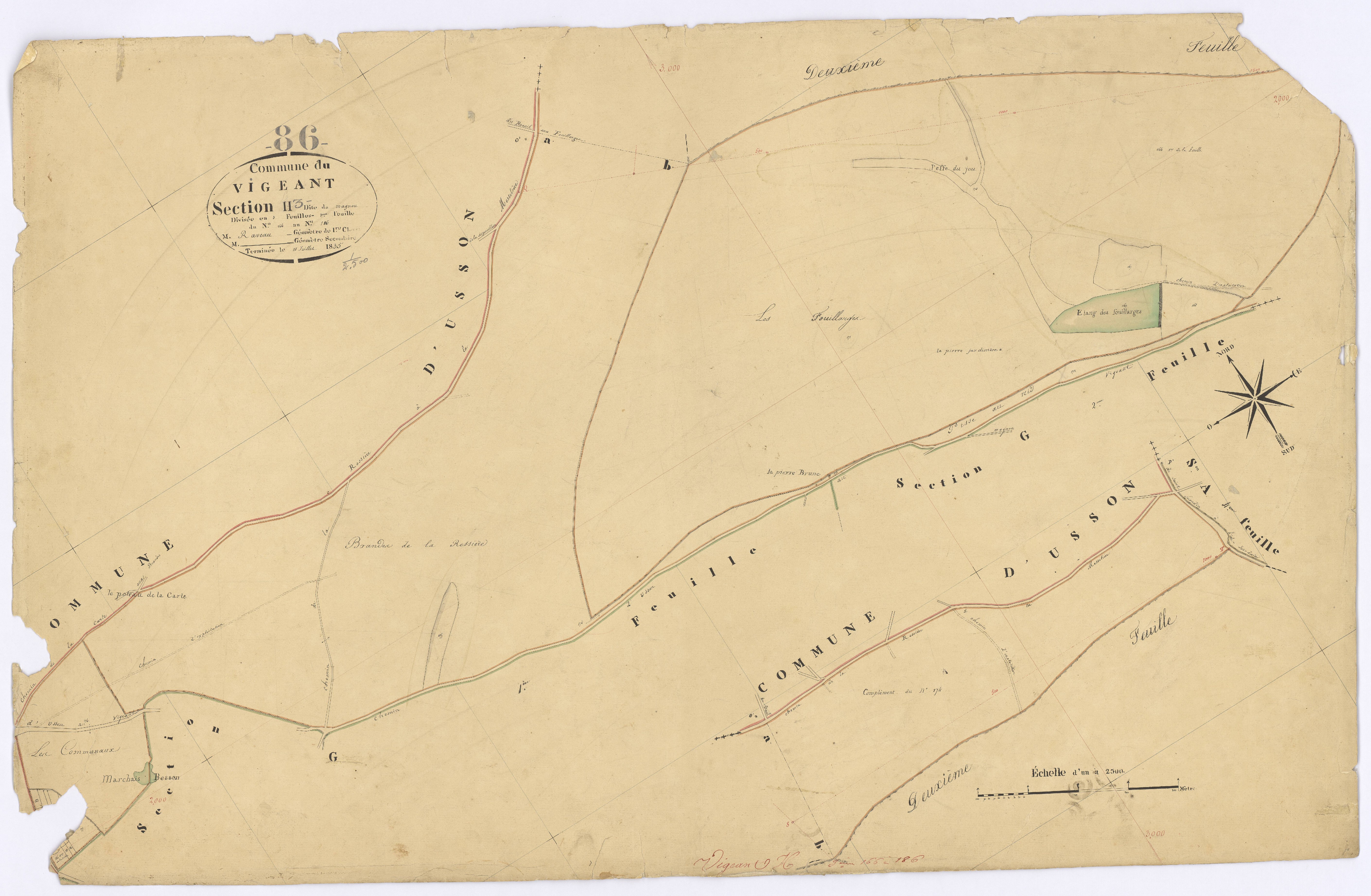 Le Vigeant - FRAD086_cadastre Plans 