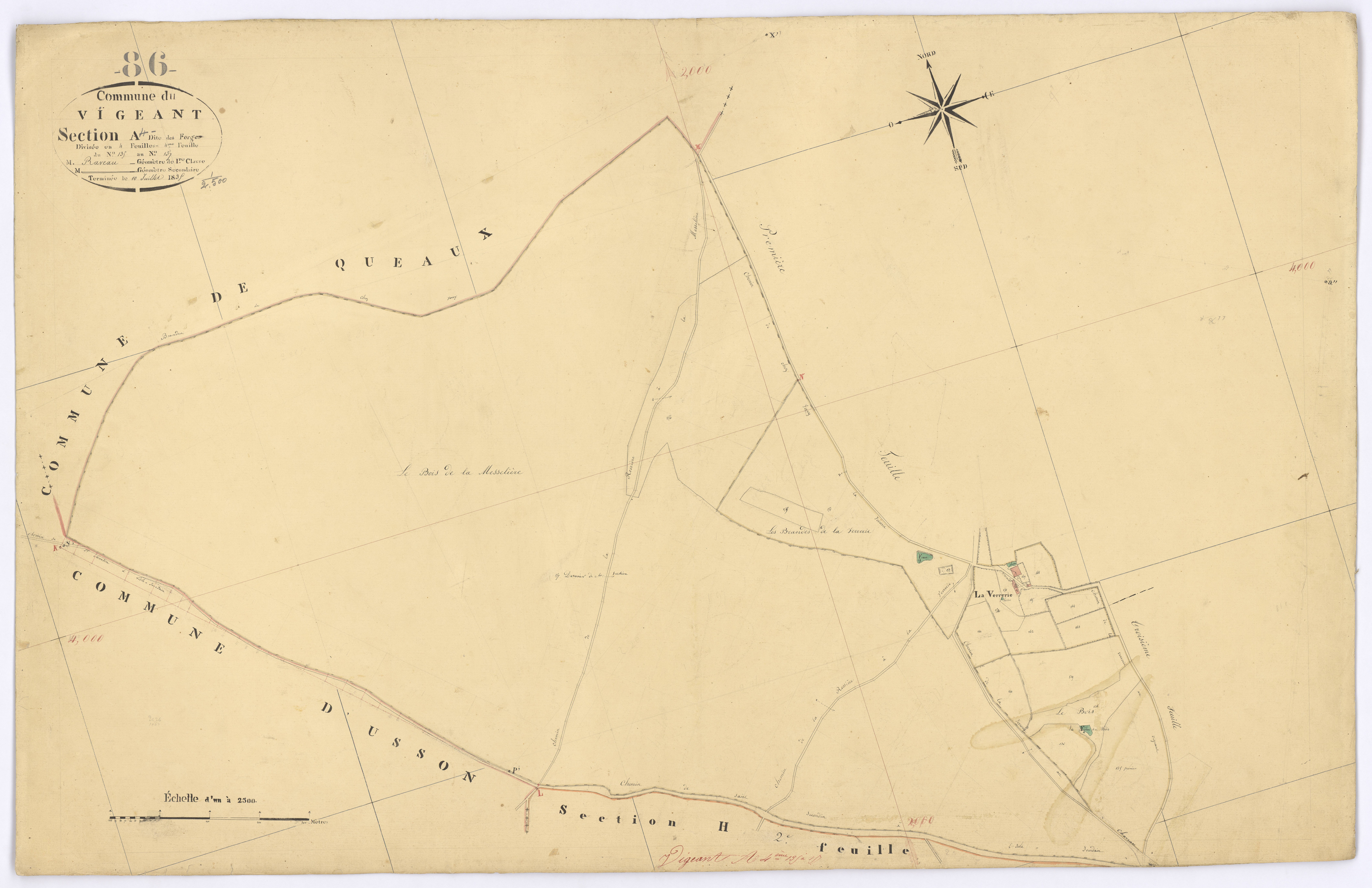 Le Vigeant - FRAD086_cadastre Plans 