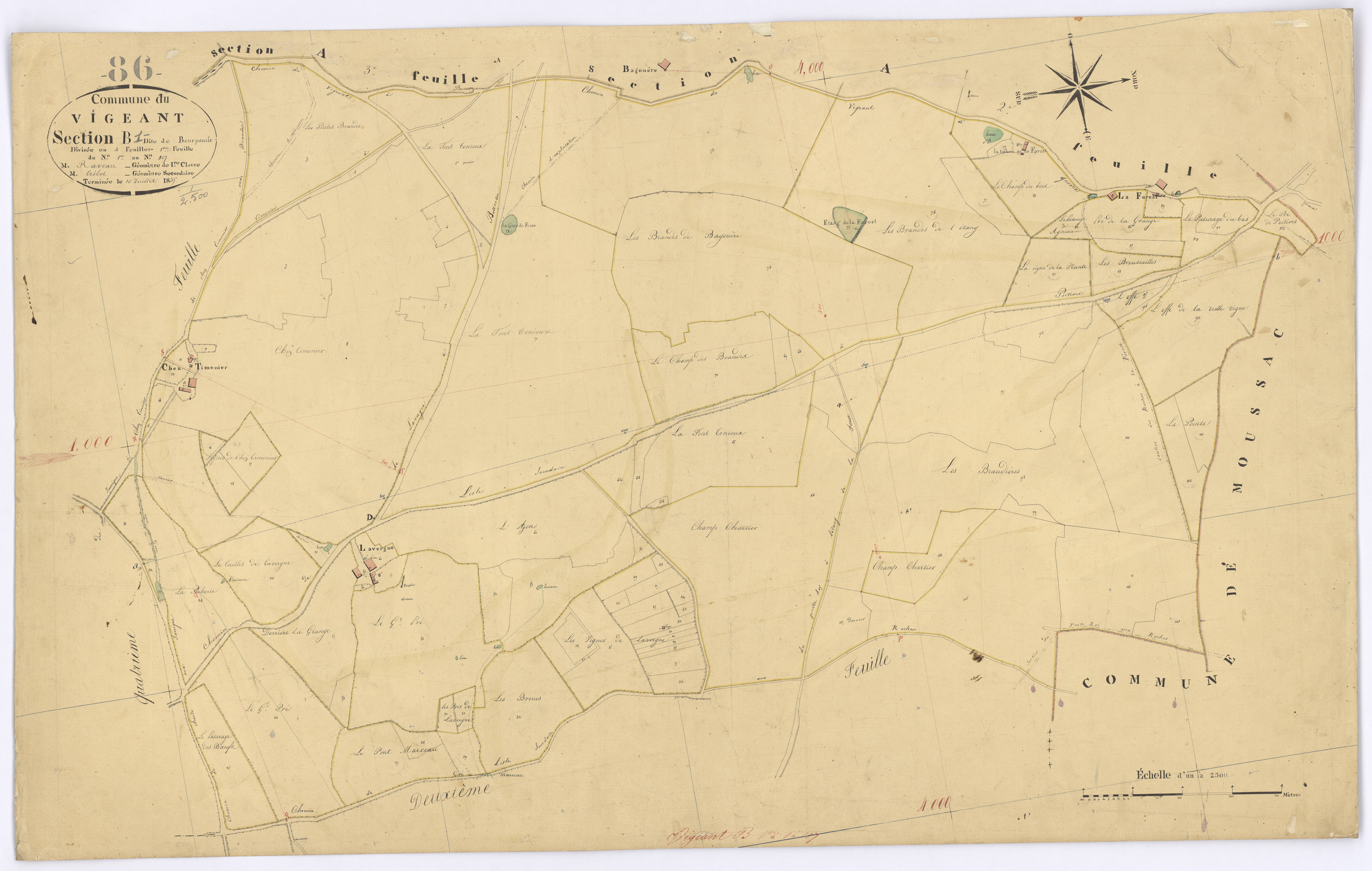 Le Vigeant - FRAD086_cadastre Plans 
