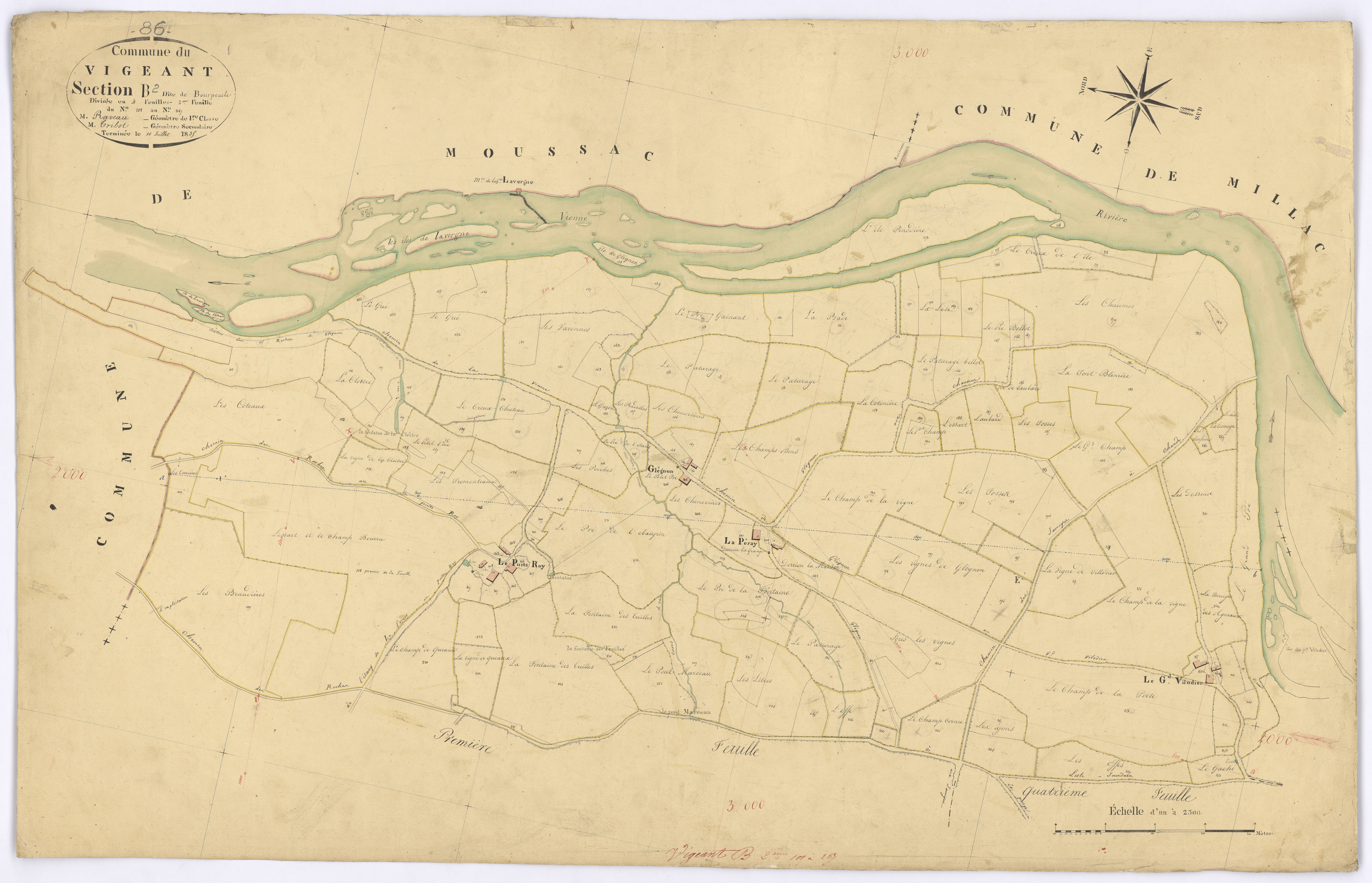 Le Vigeant - FRAD086_cadastre Plans 