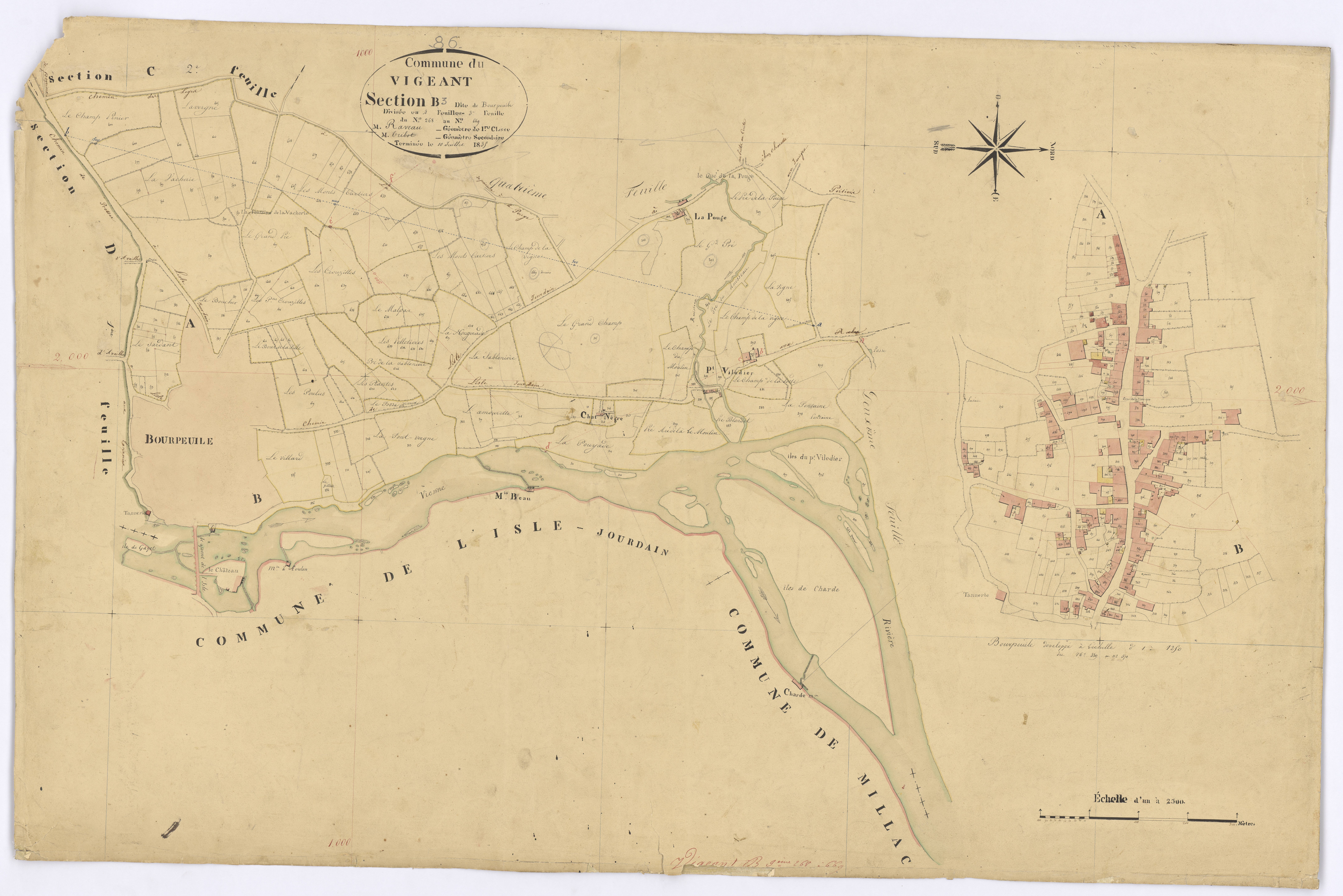 Le Vigeant - FRAD086_cadastre Plans 
