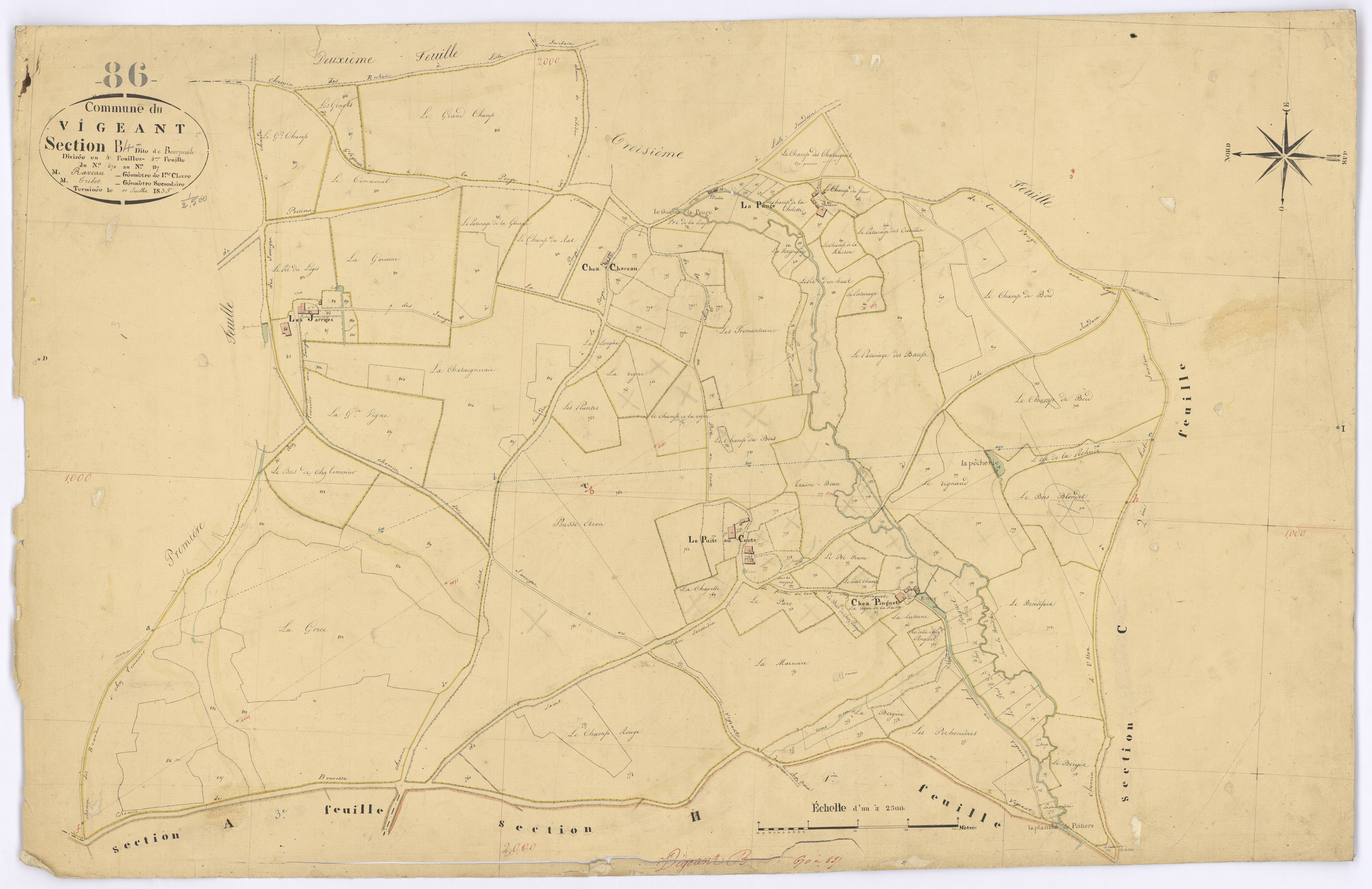 Le Vigeant - FRAD086_cadastre Plans 