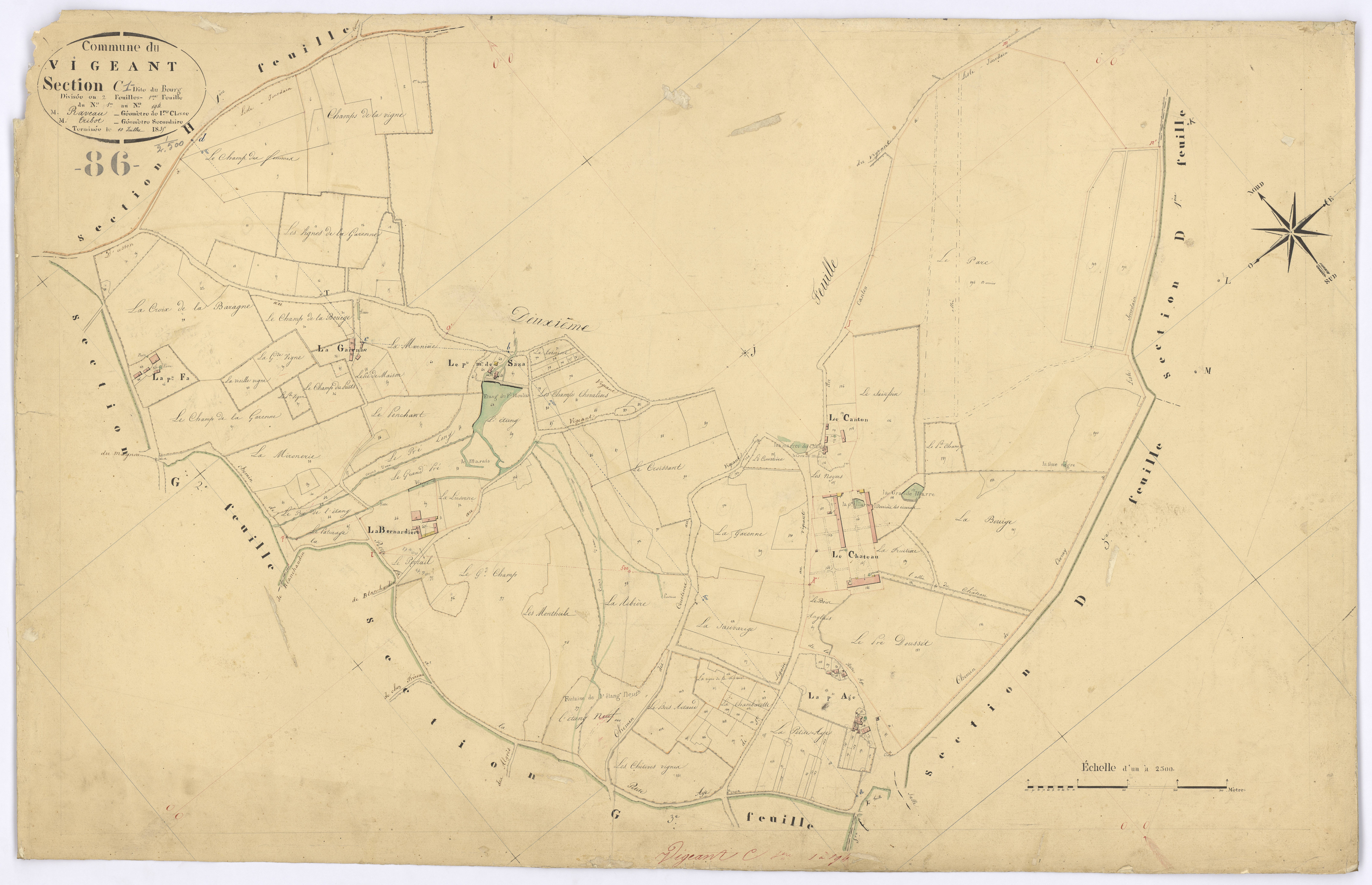 Le Vigeant - FRAD086_cadastre Plans 