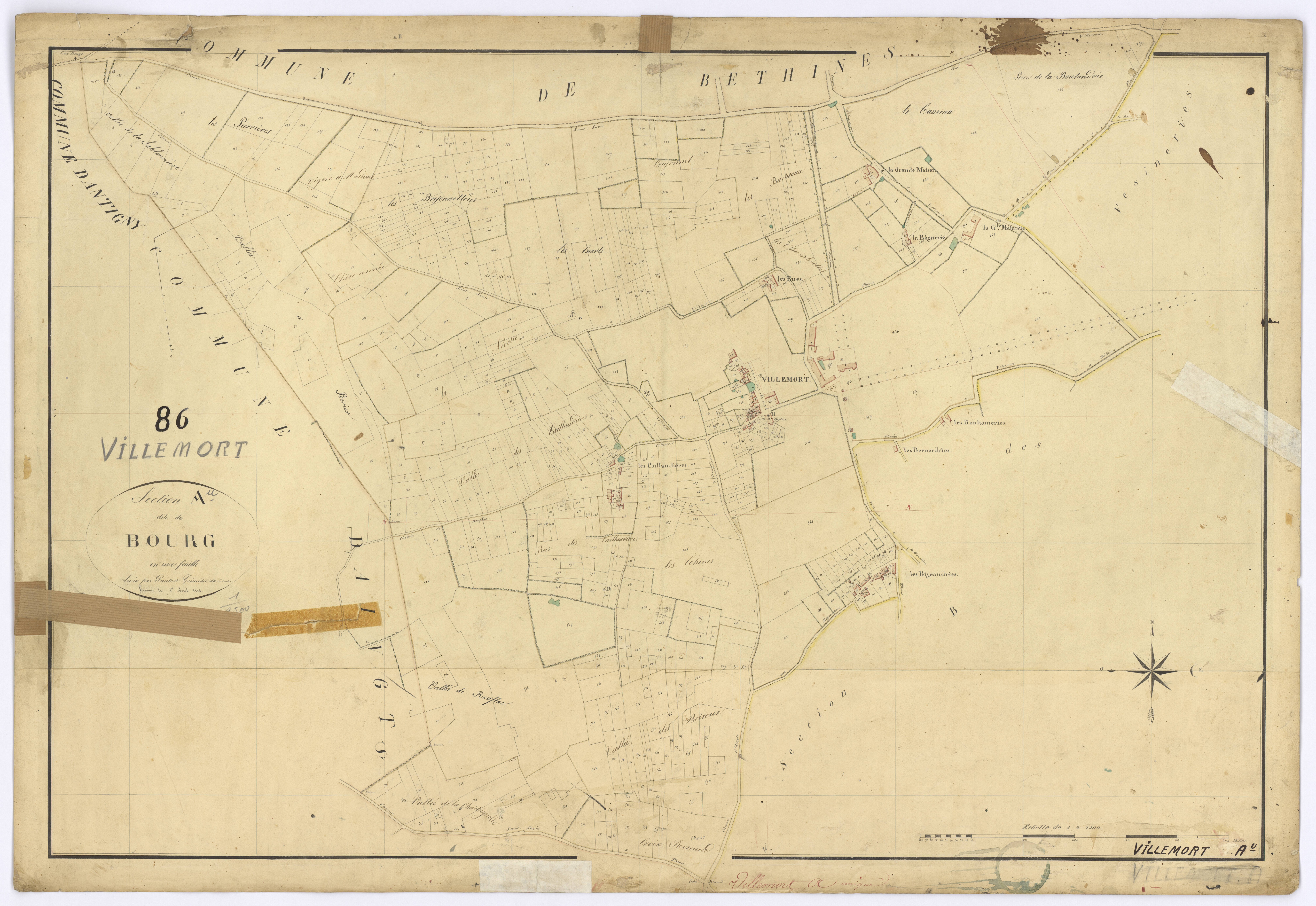 Villemort - FRAD086_cadastre Plans 
