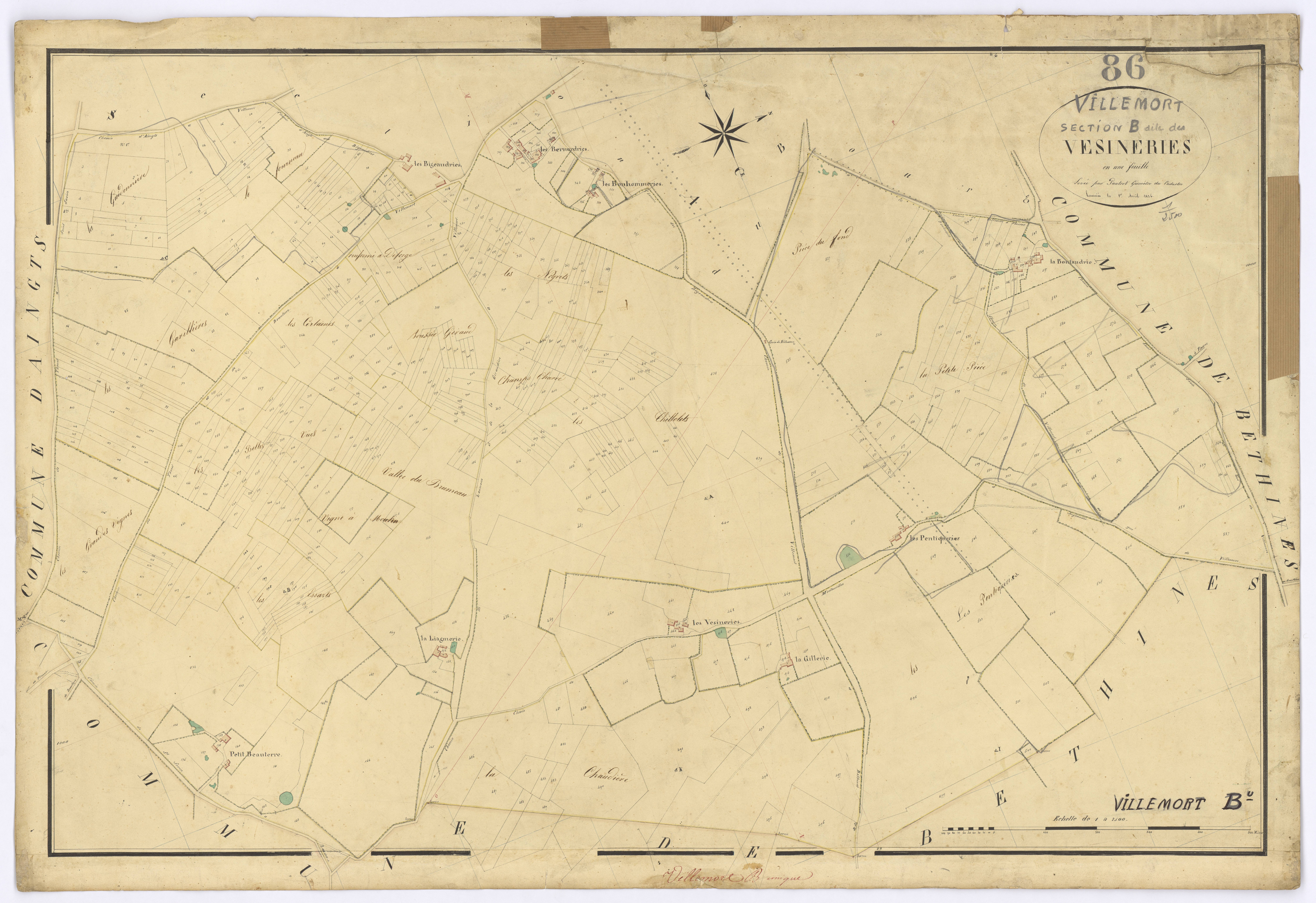 Villemort - FRAD086_cadastre Plans 
