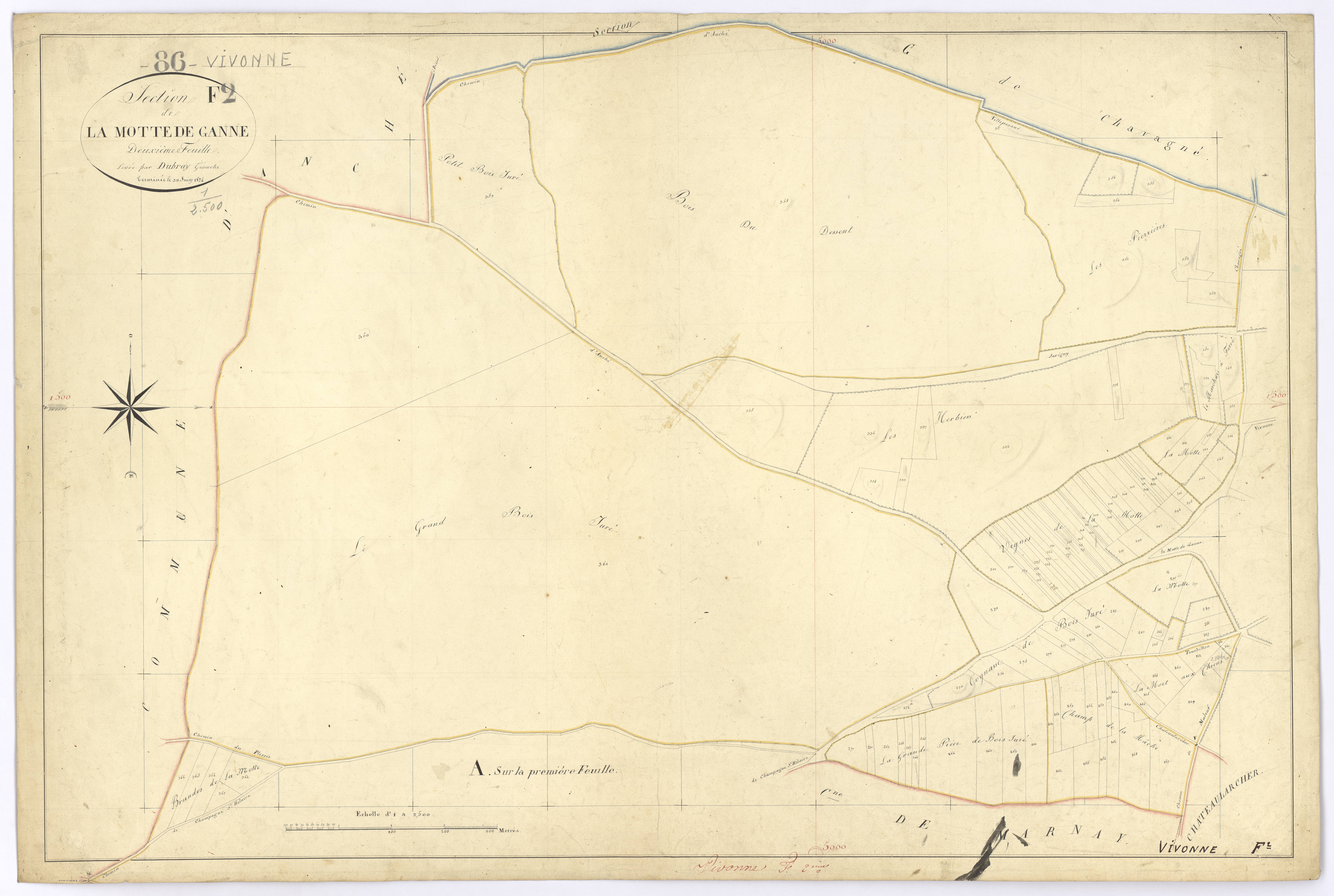 Vivonne - FRAD086_cadastre Plans 