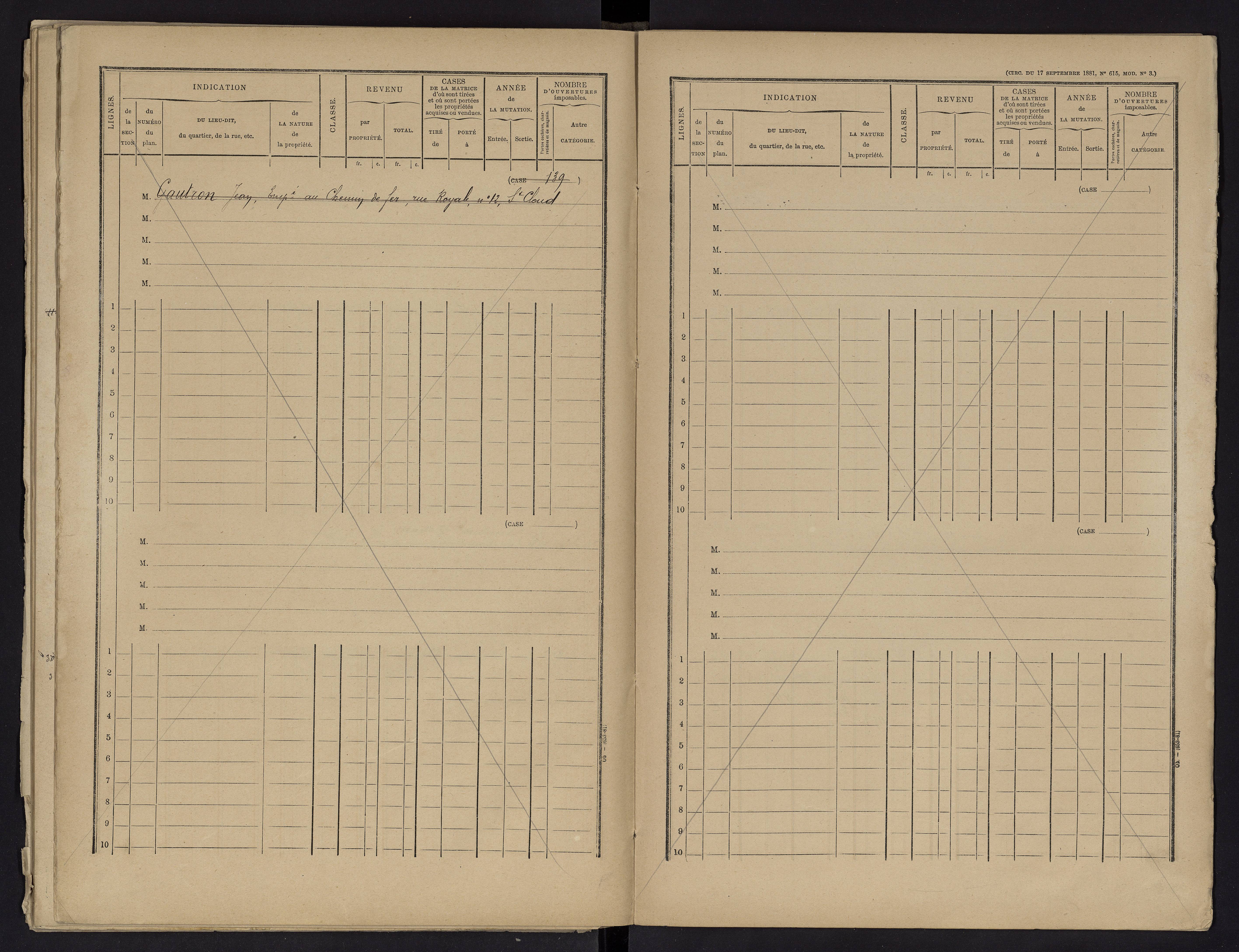 Voulon - FRAD086_cadastre Cases 1-154.