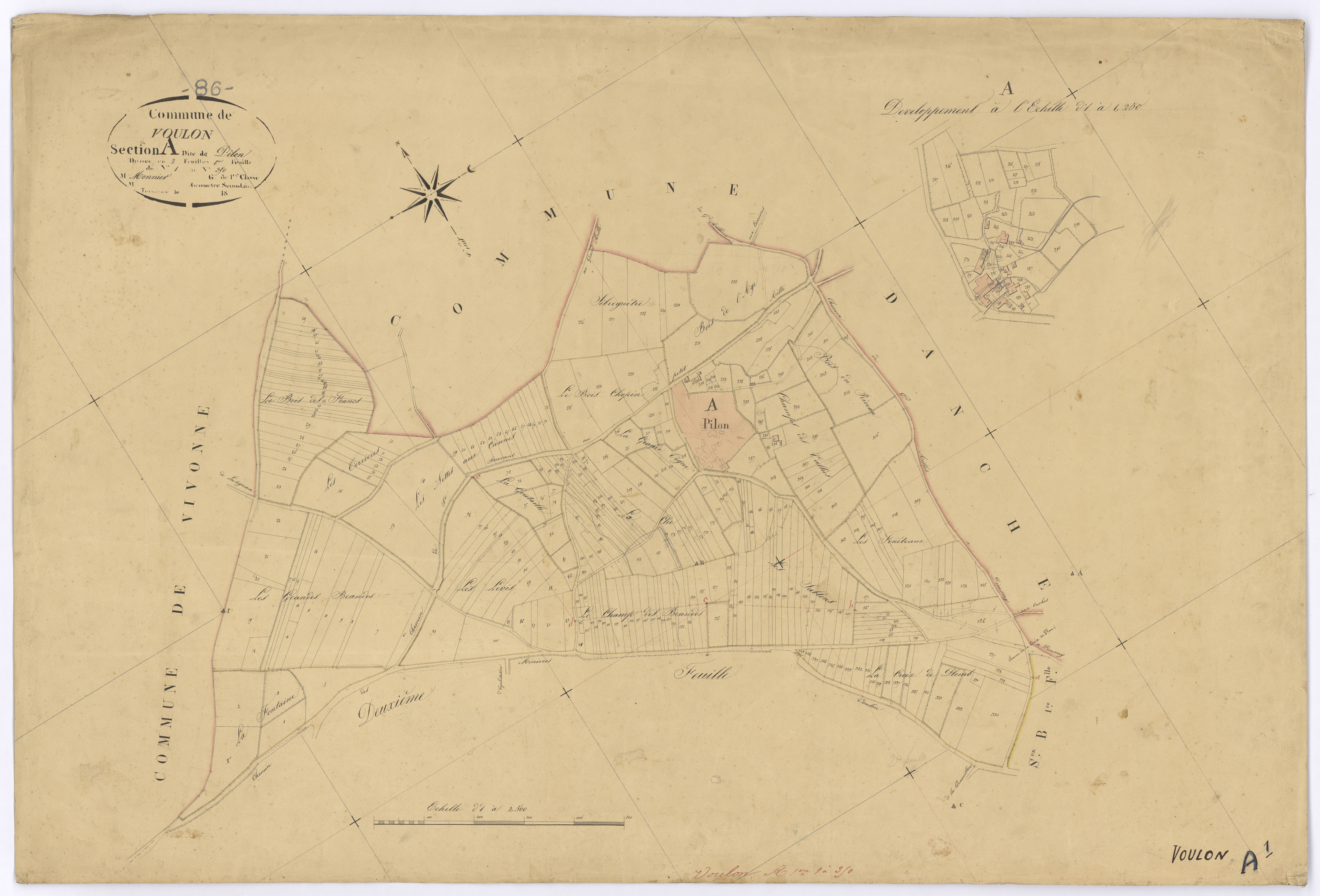 Voulon - FRAD086_cadastre Plans