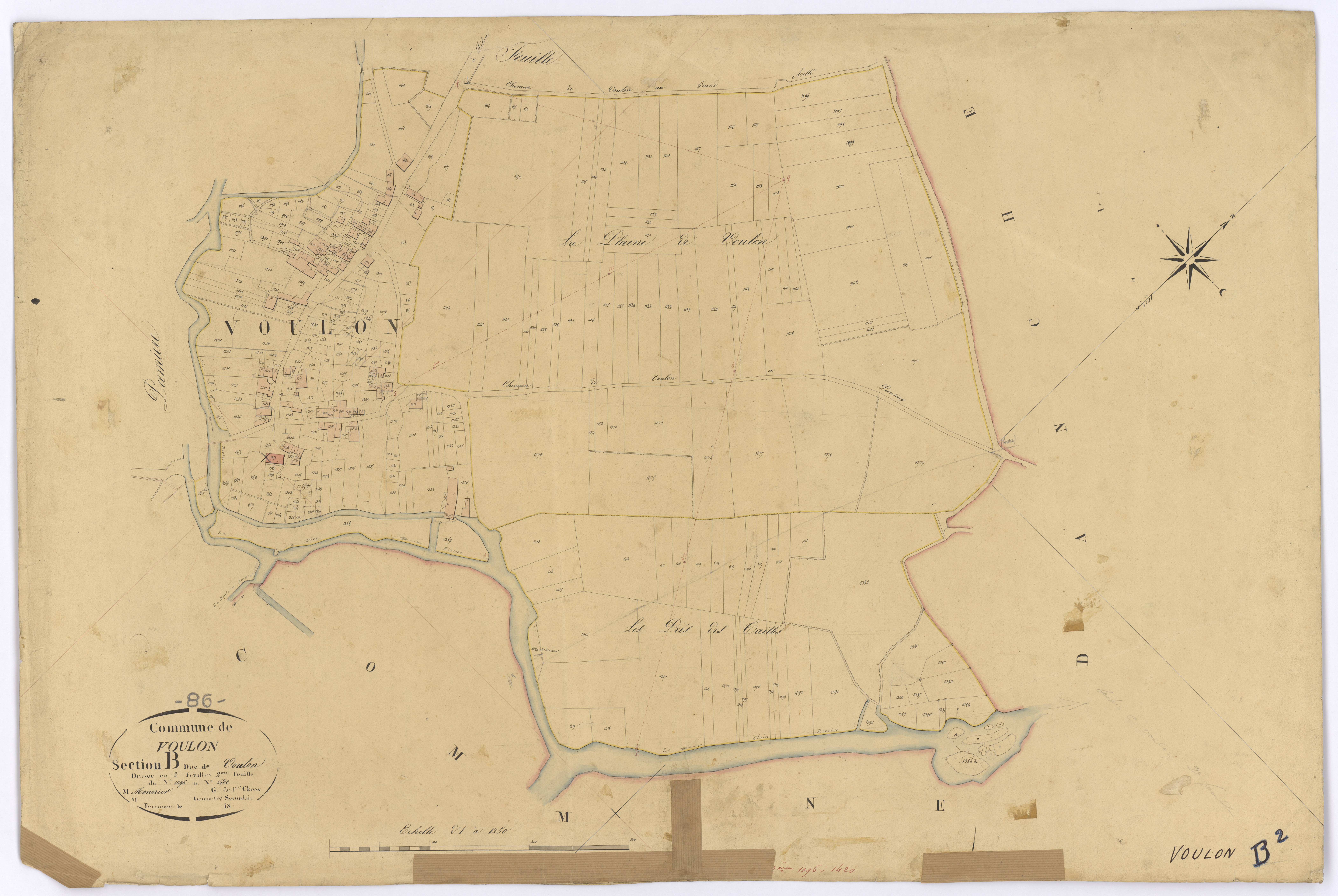 Voulon - FRAD086_cadastre Plans
