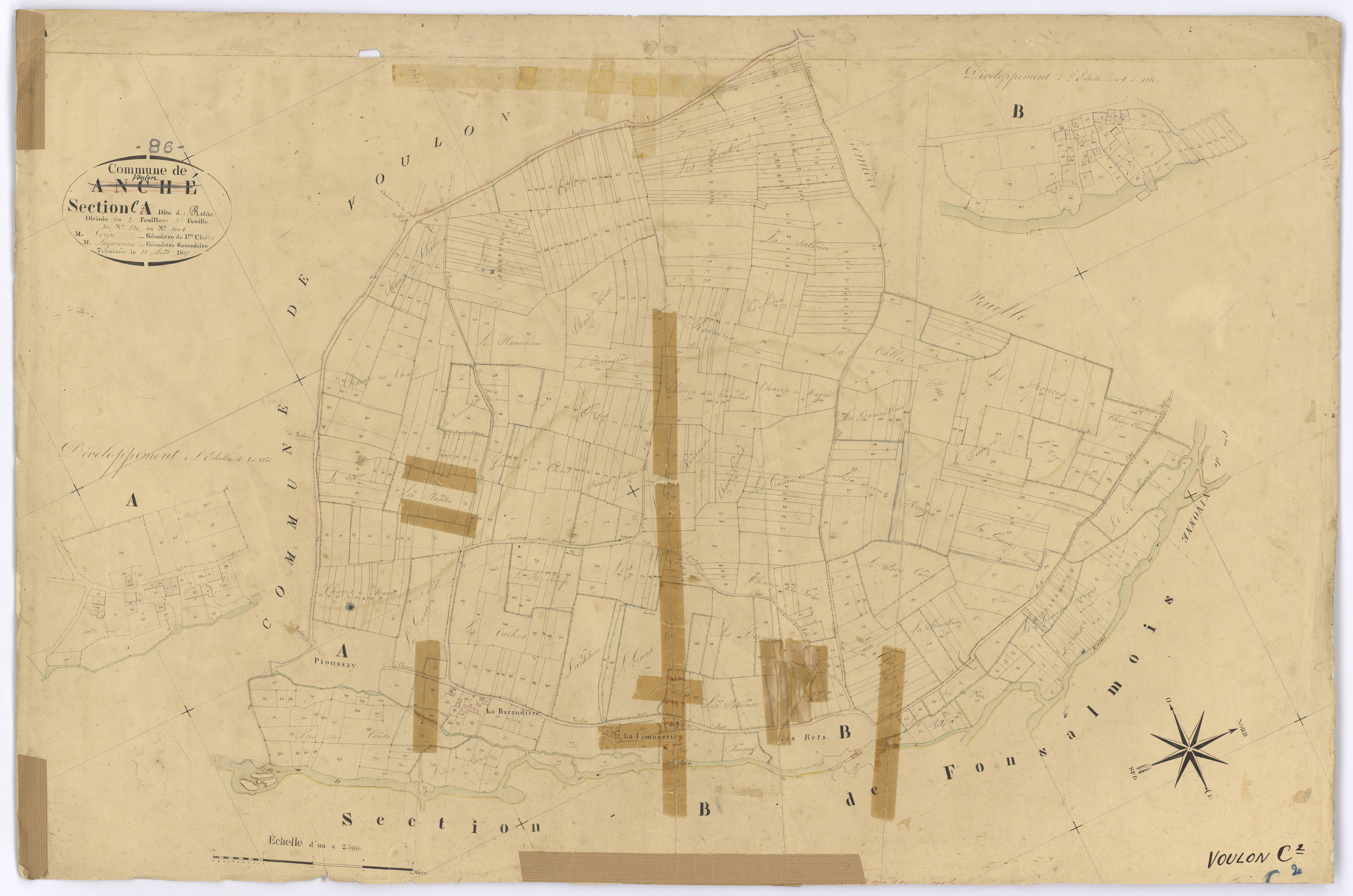 Voulon - FRAD086_cadastre Plans