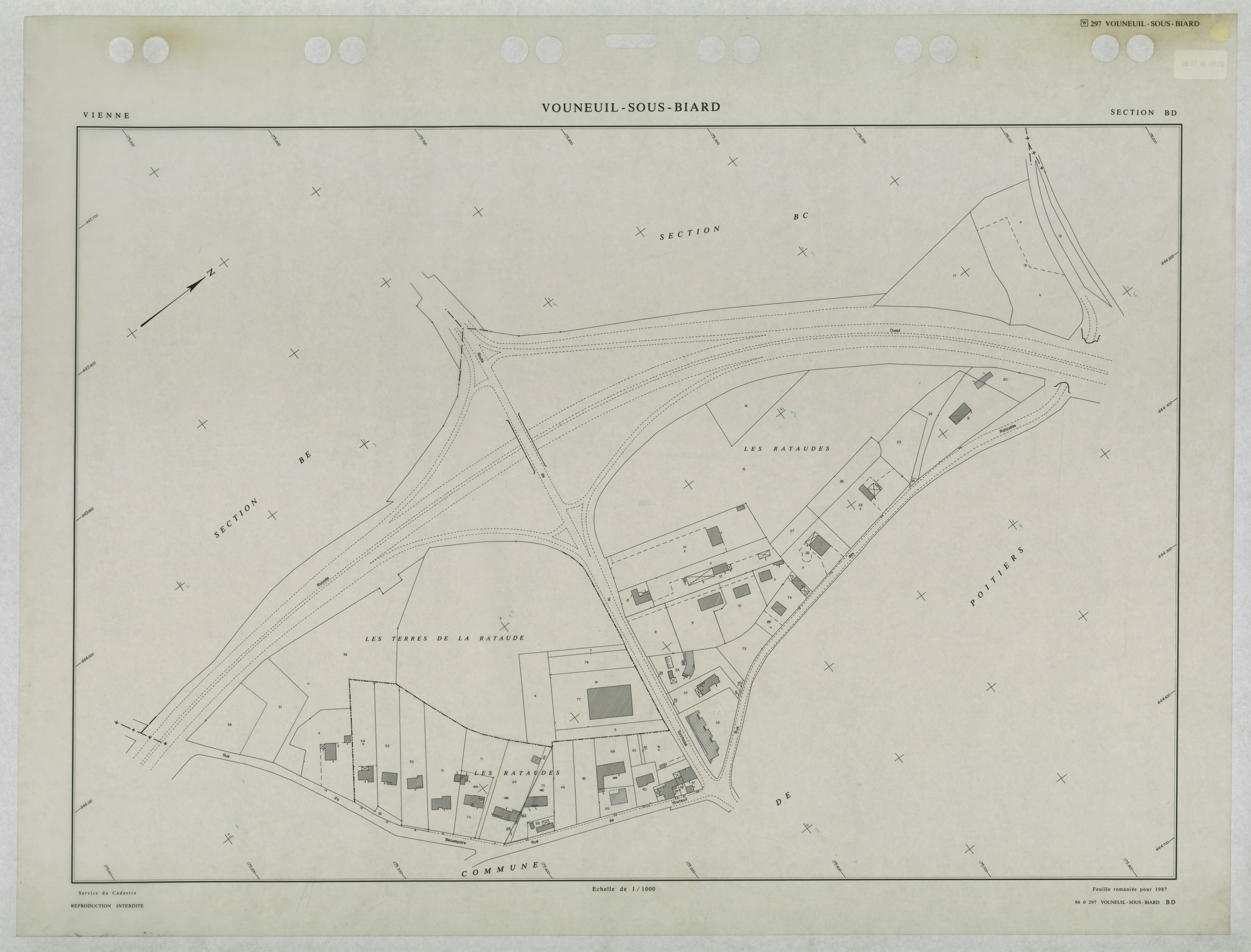 Vouneuil-sous-Biard - FRAD086_cadastre Plans remaniés 