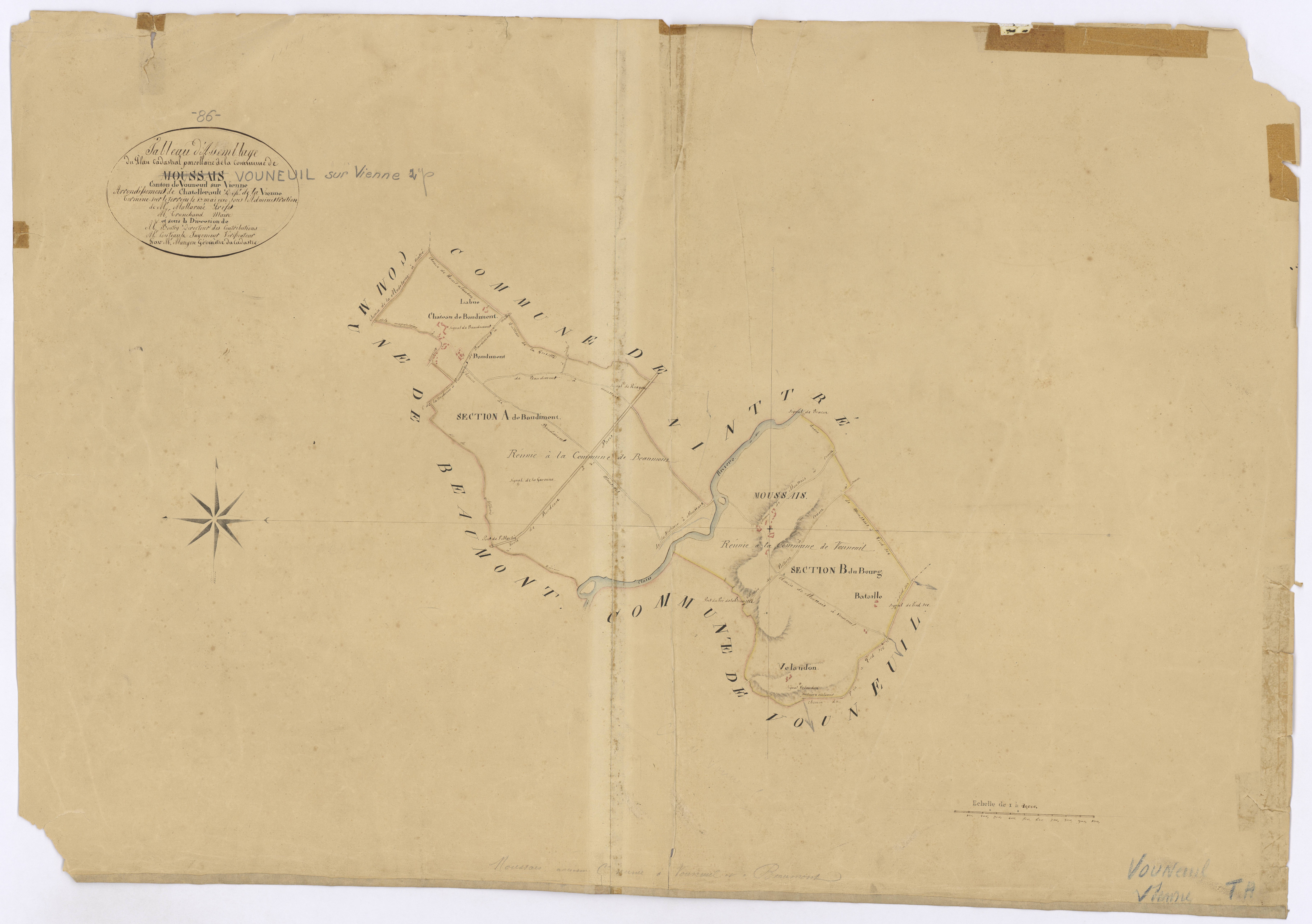 Vouneuil-sur-Vienne - FRAD086_cadastre Plans 
