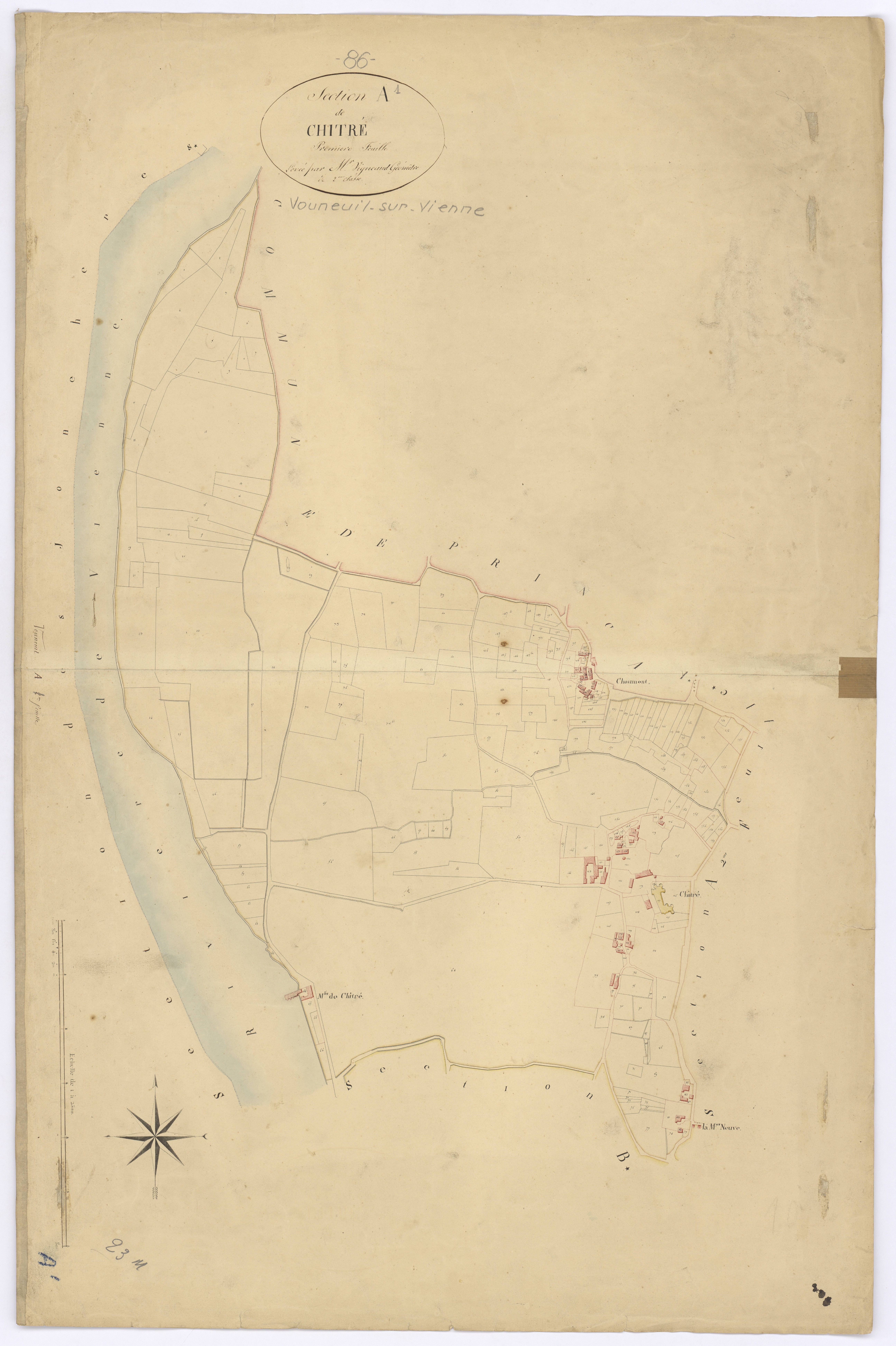 Vouneuil-sur-Vienne - FRAD086_cadastre Plans 