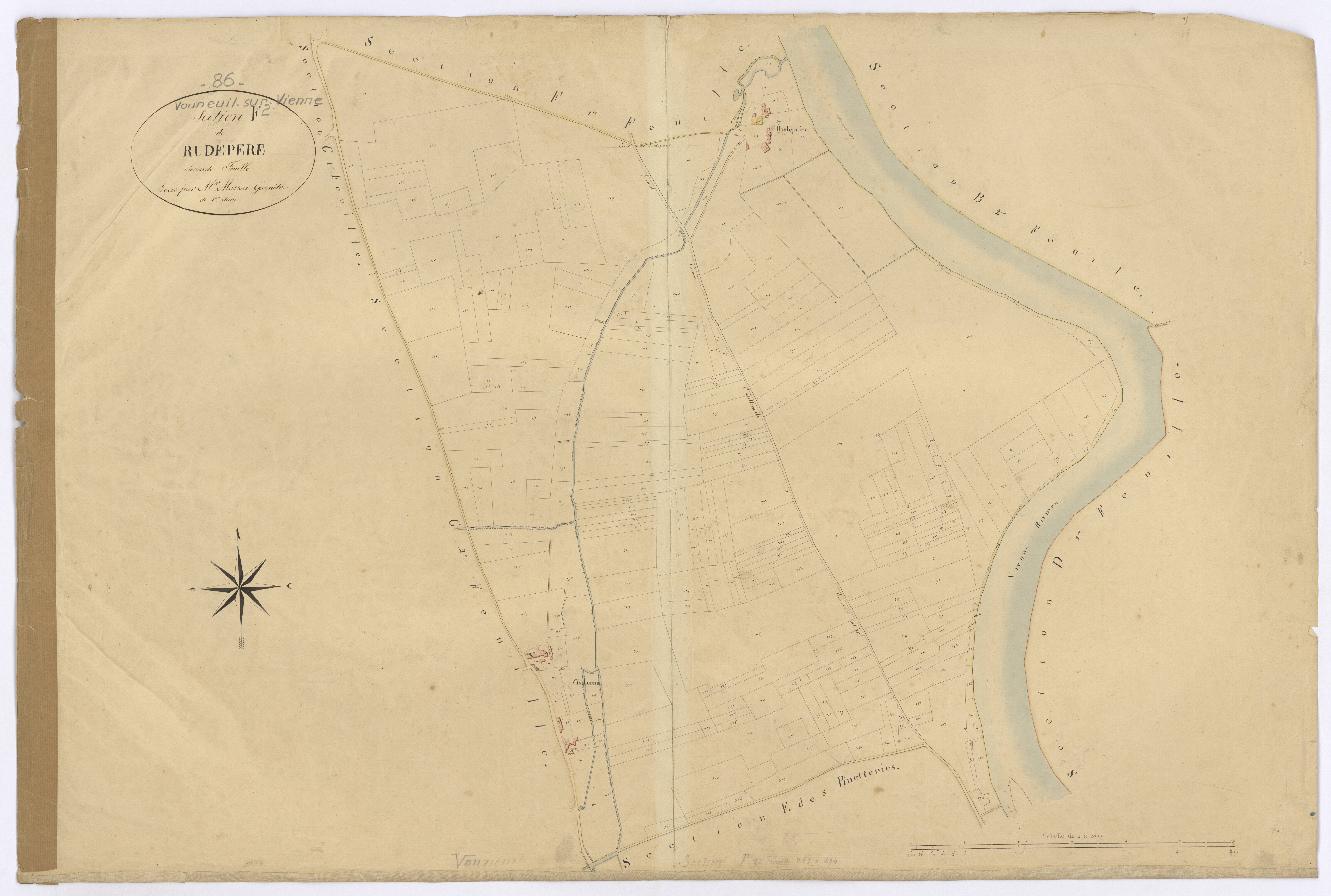 Vouneuil-sur-Vienne - FRAD086_cadastre Plans 