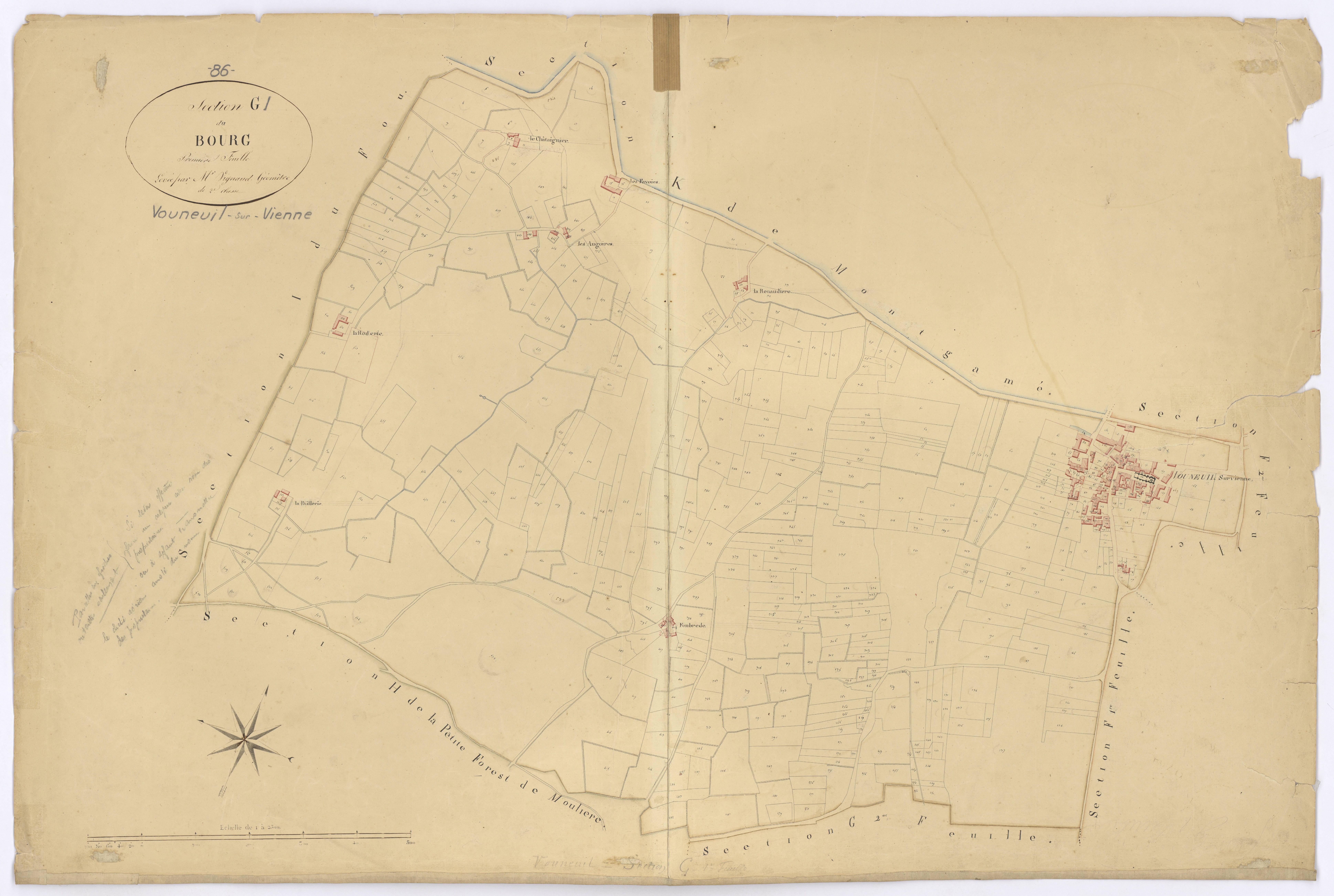 Vouneuil-sur-Vienne - FRAD086_cadastre Plans 