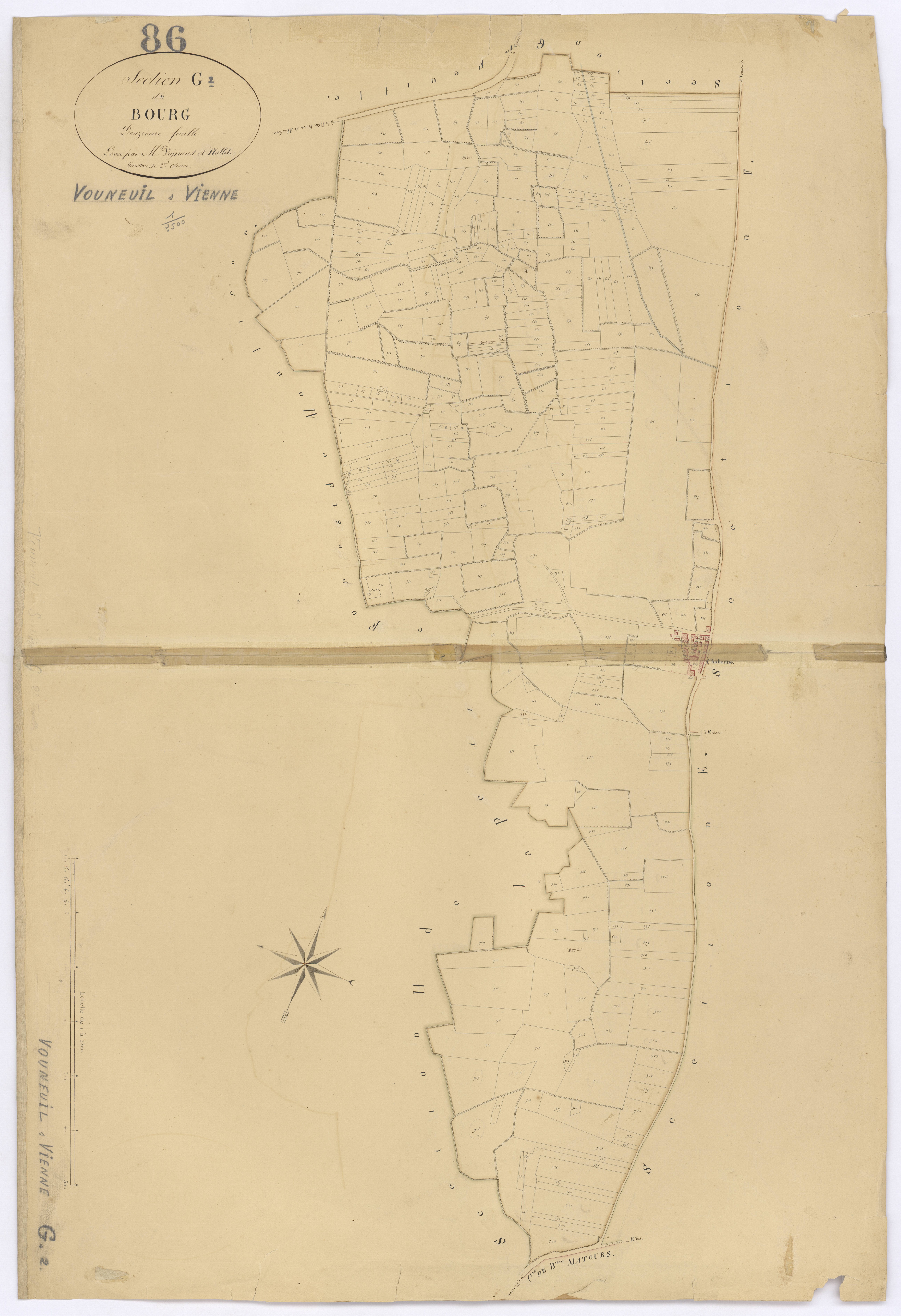 Vouneuil-sur-Vienne - FRAD086_cadastre Plans 