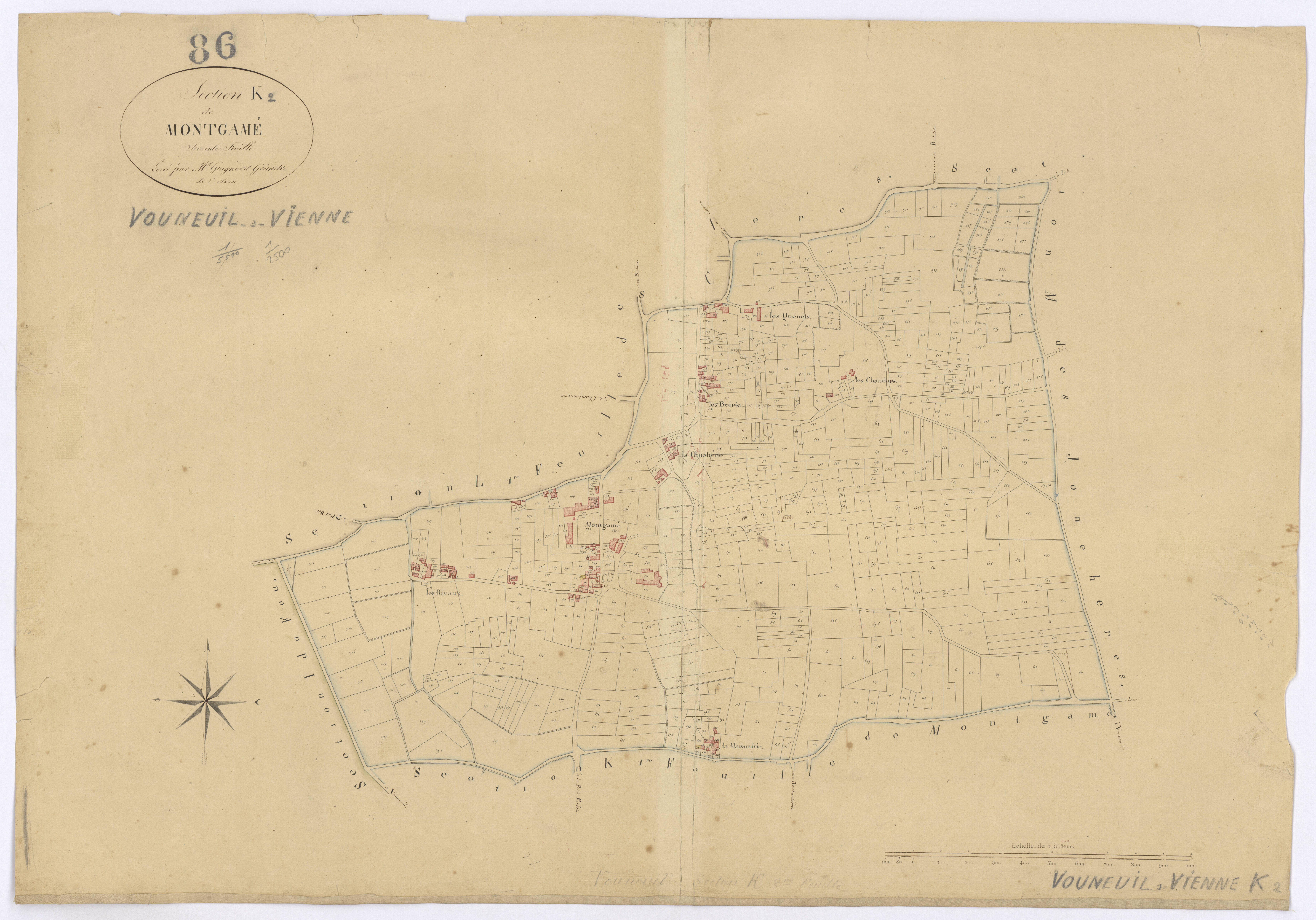 Vouneuil-sur-Vienne - FRAD086_cadastre Plans 